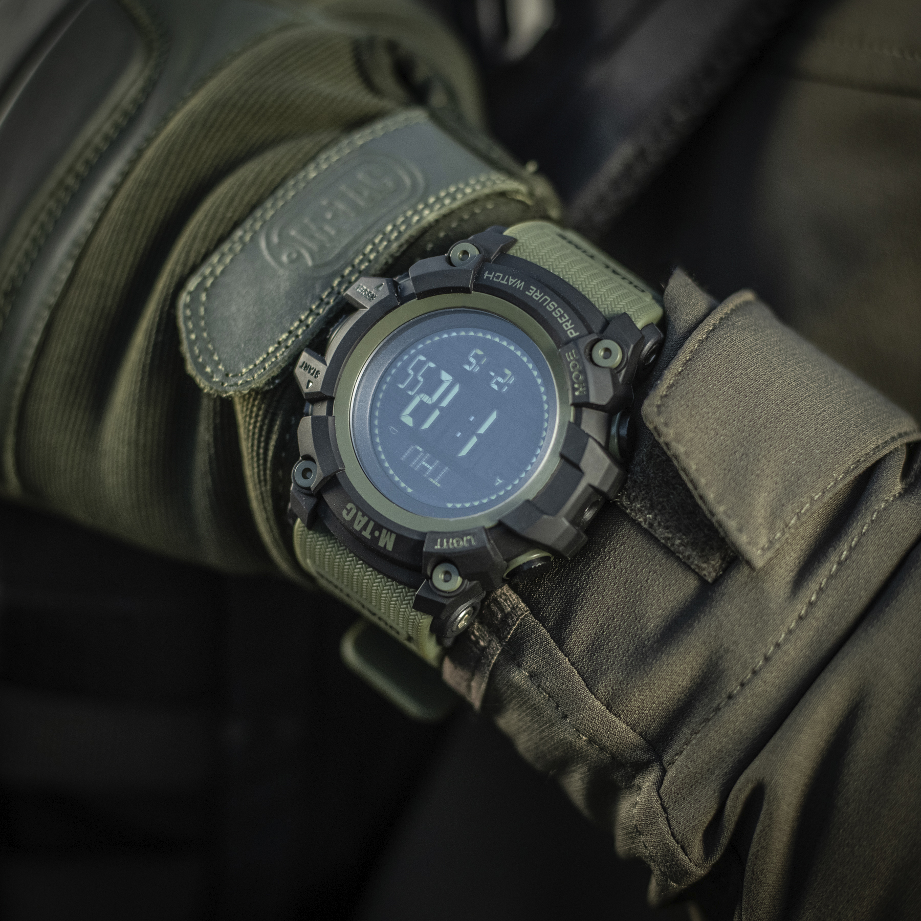 M-Tac часы тактические Adventure Black/Olive — 13
