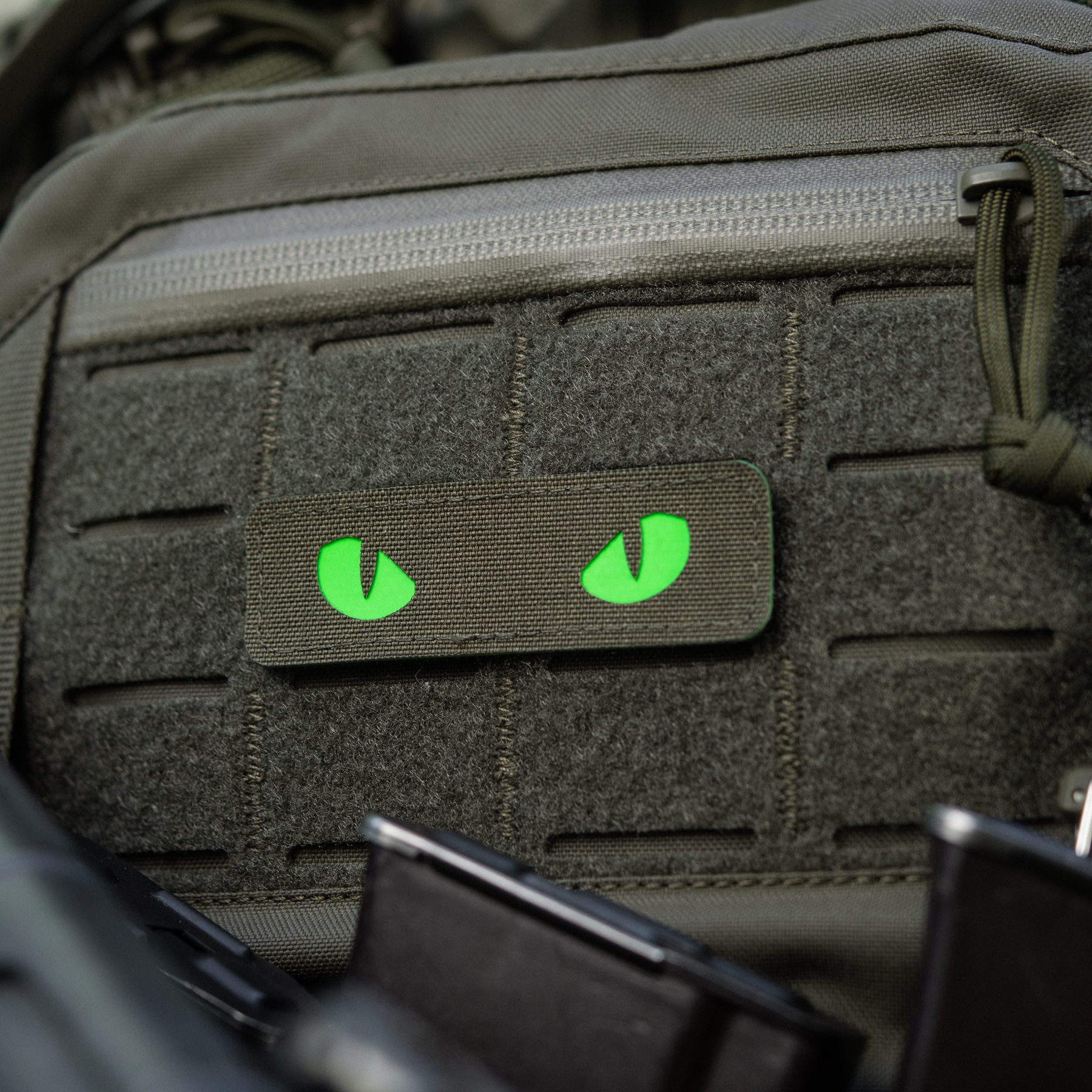 M-Tac нашивка Cat Eyes Laser Cut Ranger Green/Green/GID — 7