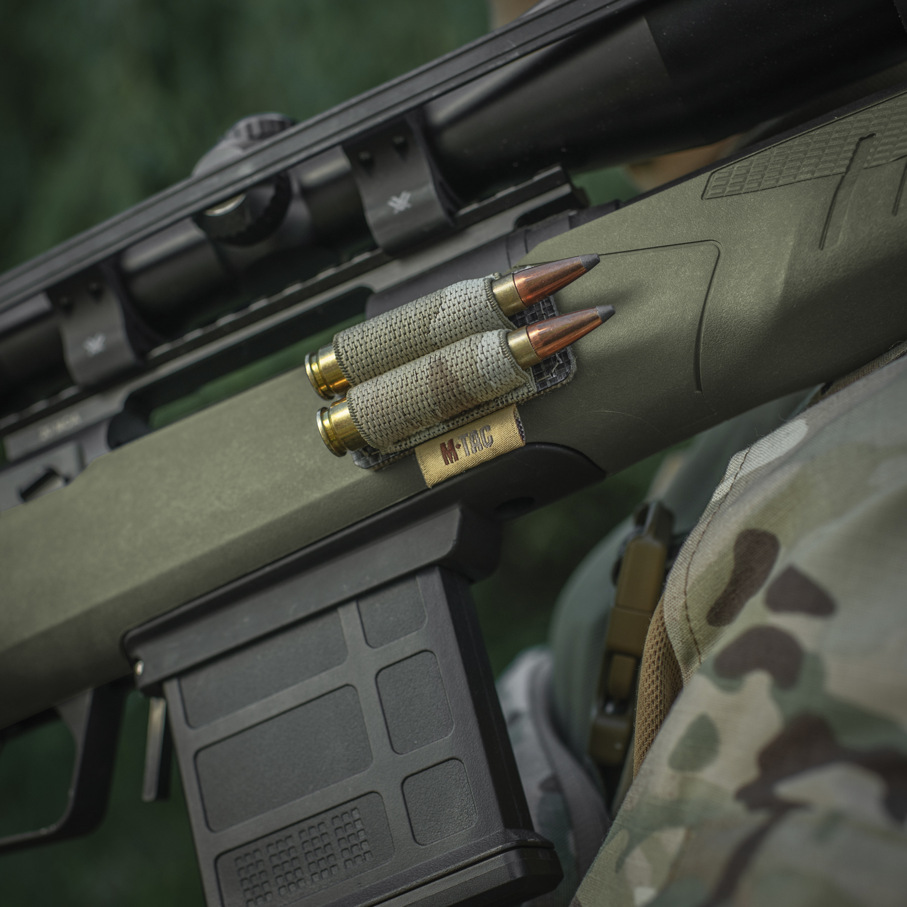 M-Tac Патронташ на липучке для 2-х патронов кал. 308 Multicam — 9