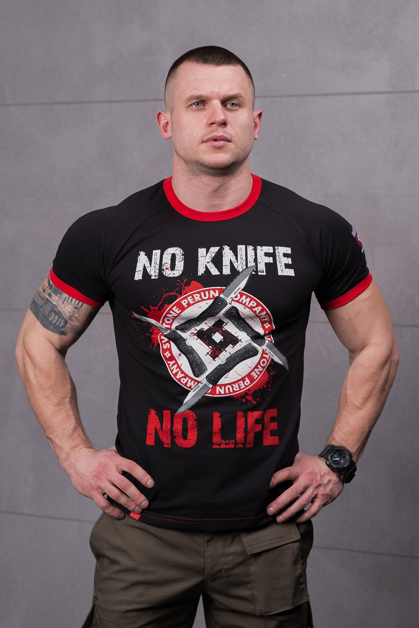 SvaStone футболка No Knife - No Life Sport Edition