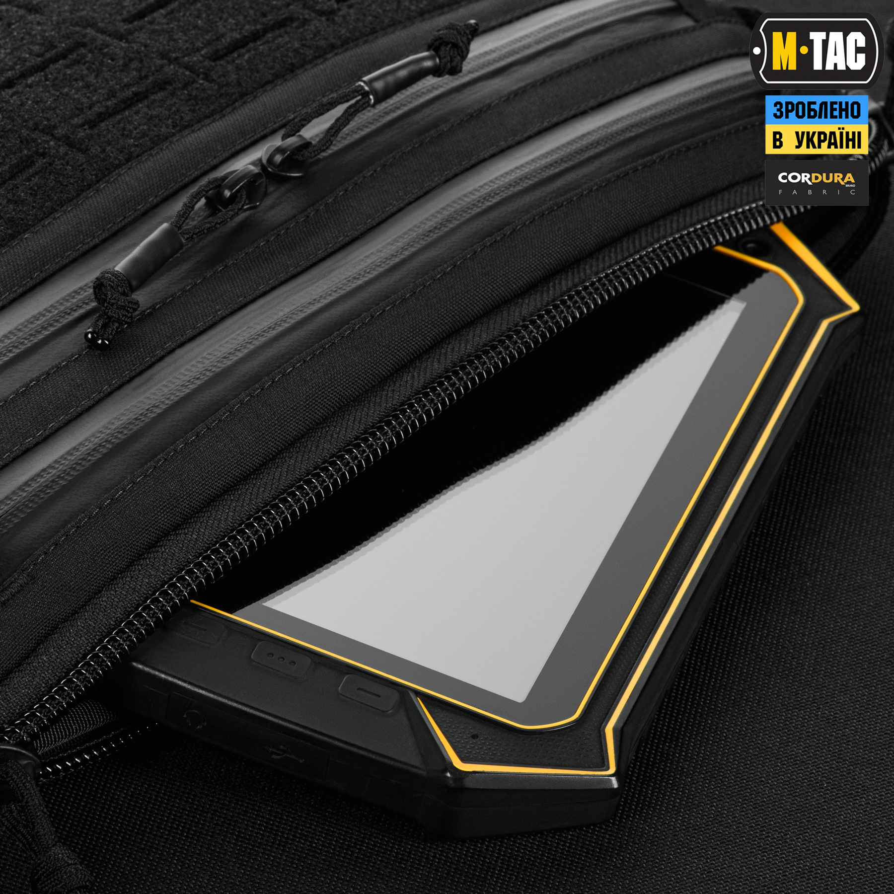 M-Tac сумка Admin Bag Large Elite с липучкой Black — 7