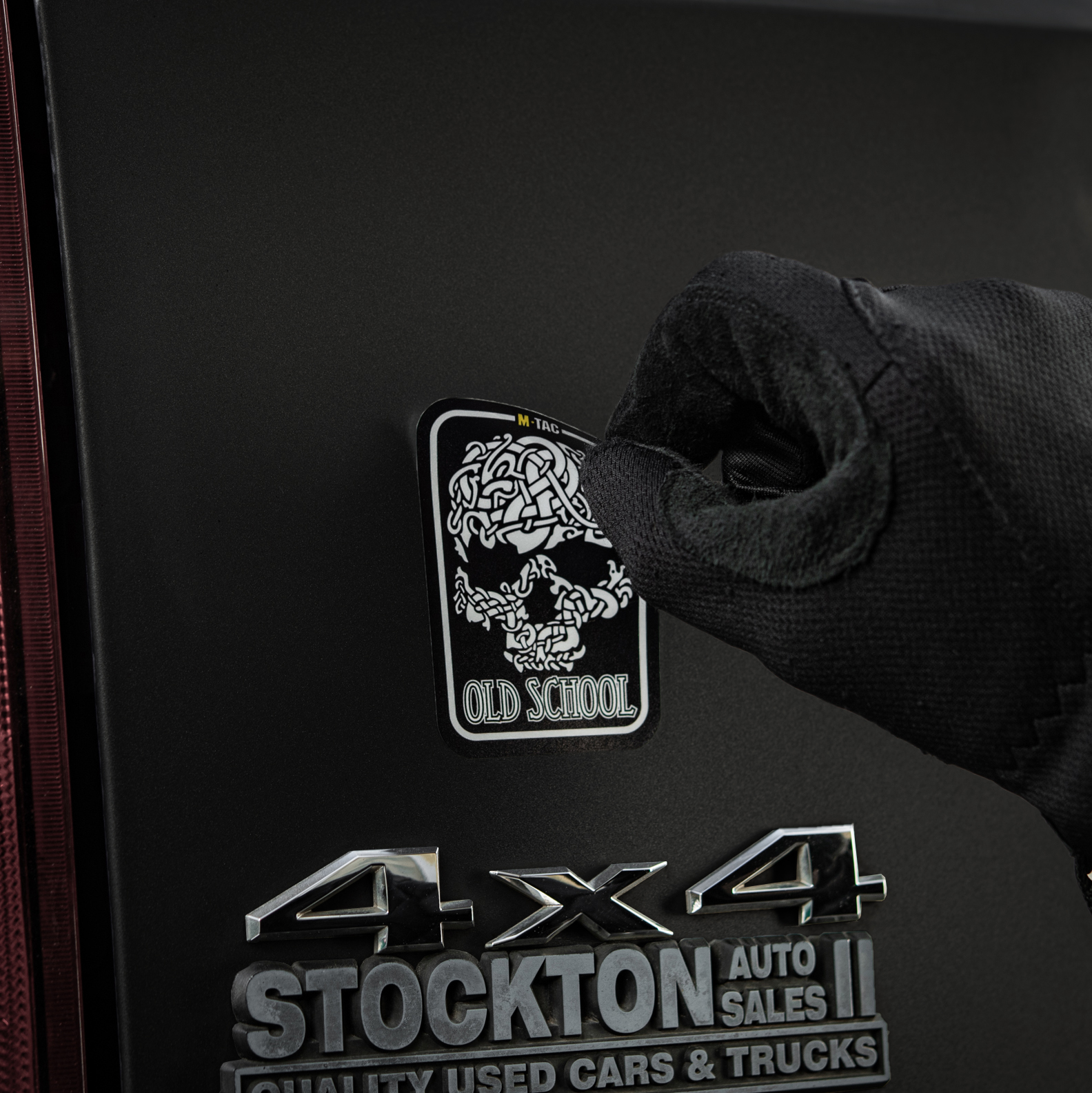 M-Tac наклейка Old School Small светоотражающая Black — 5