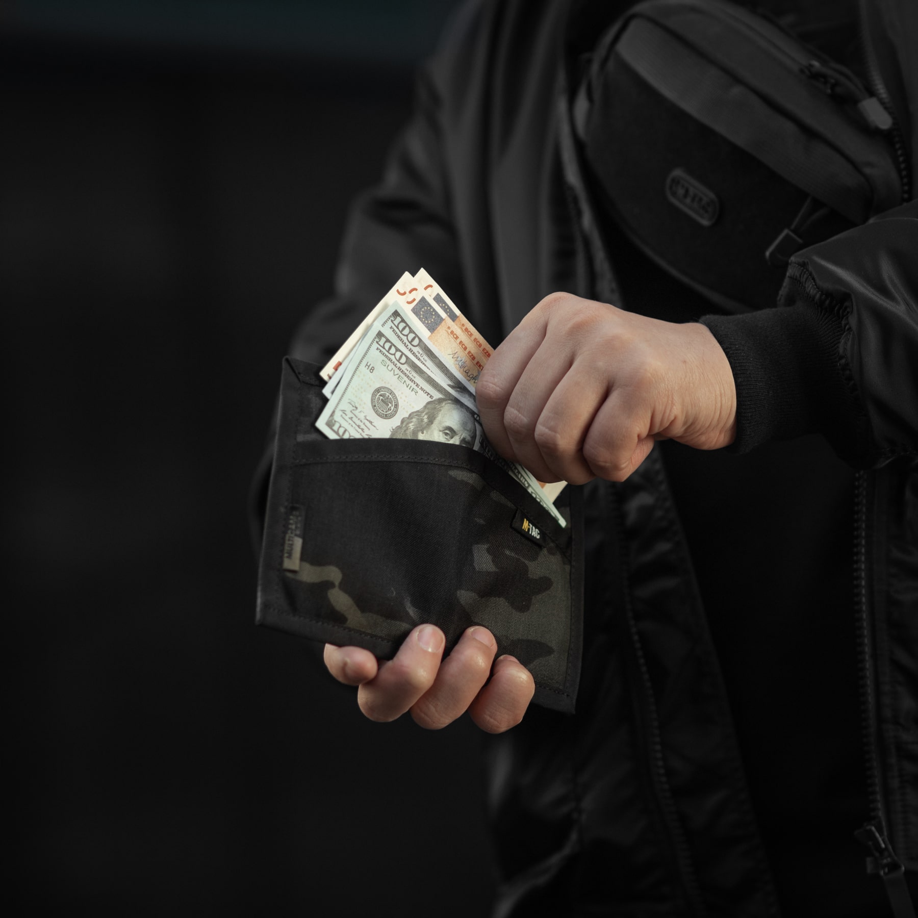 M-Tac кошелек Wallet Elite Multicam Black — 20