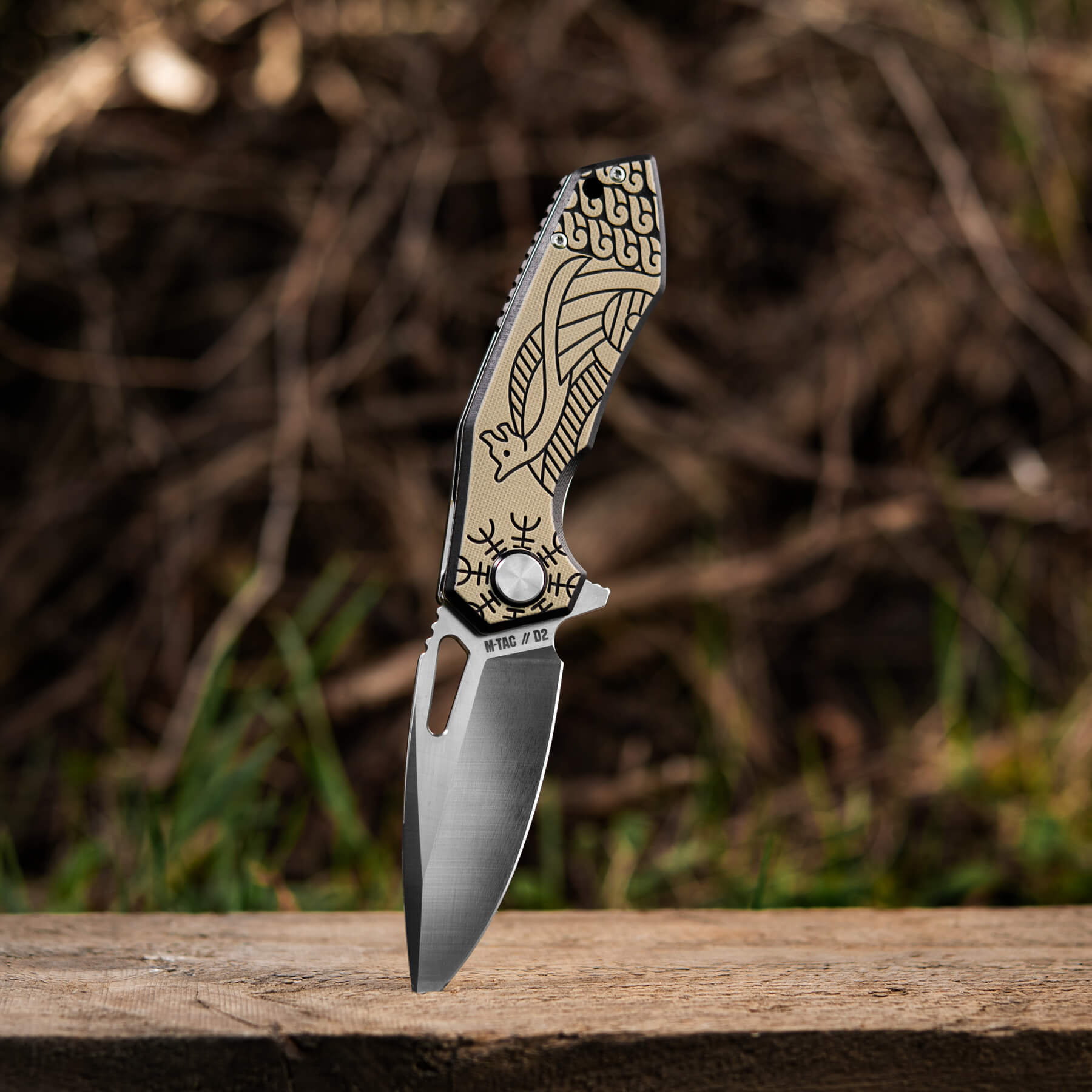 M-Tac нож складной Type 12 Scandinavian Black/Sand — 12