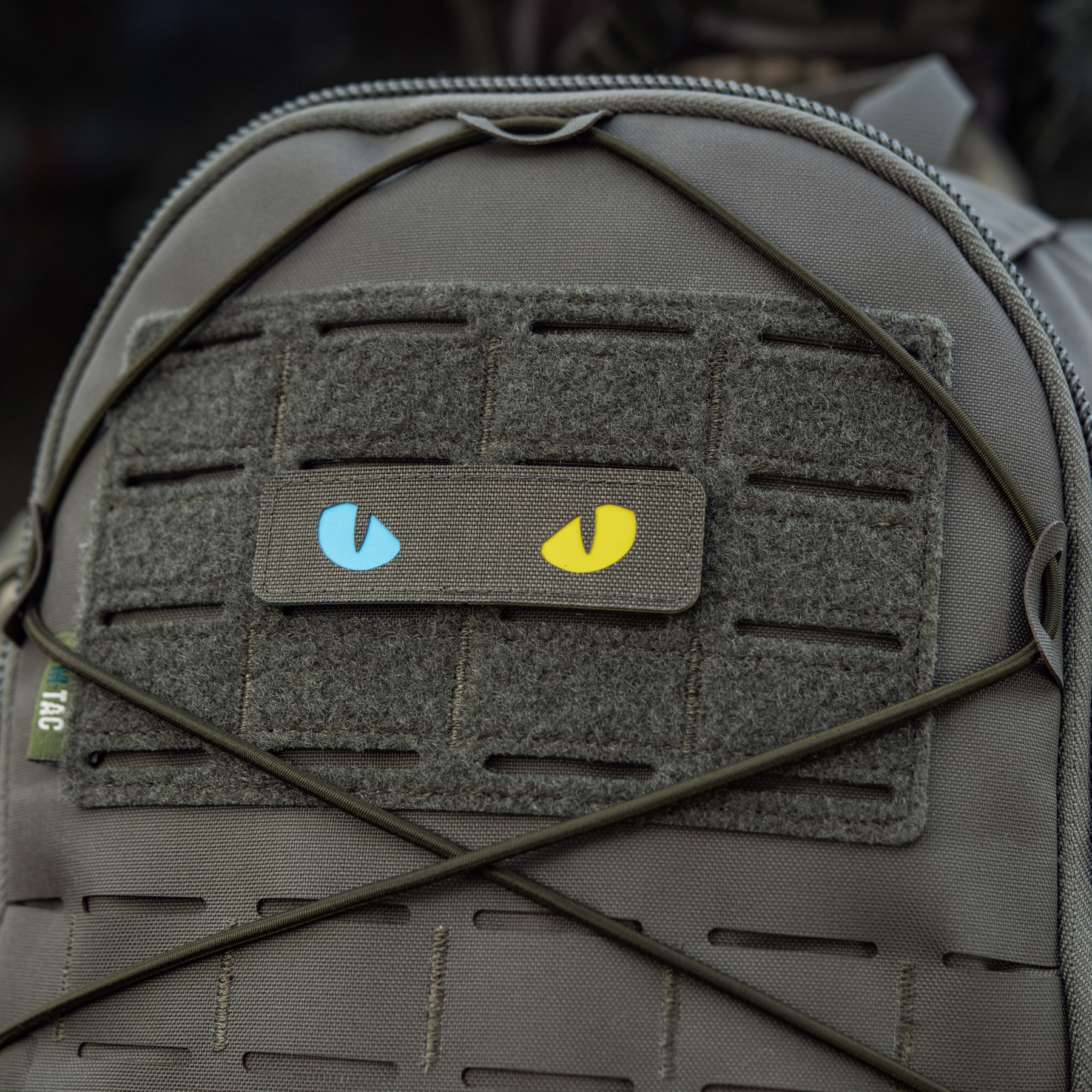 M-Tac нашивка Cat Eyes Laser Cut Ranger Green/Yellow/Blue/GID — 14
