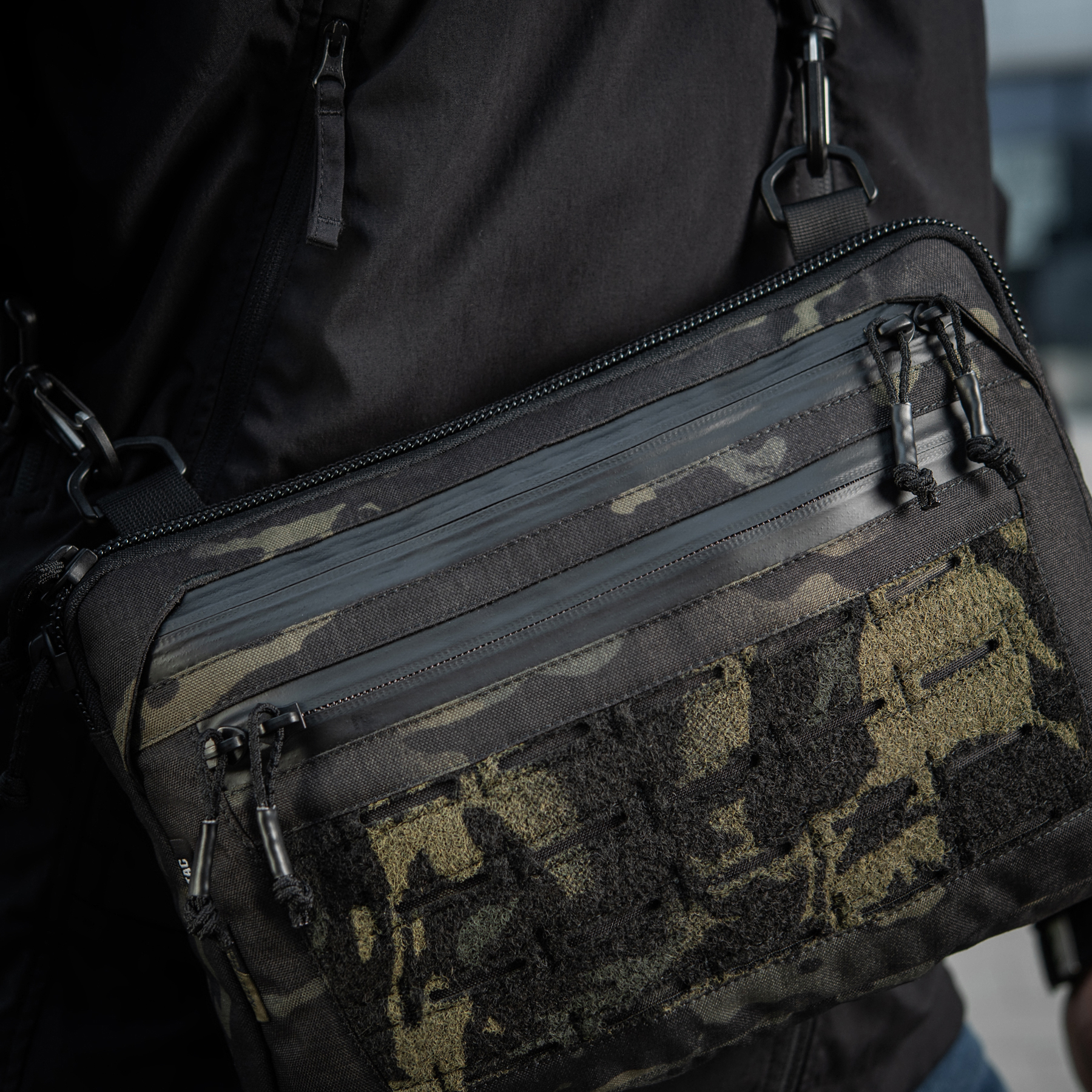 M-Tac сумка Admin Bag Medium Elite с липучкой Multicam Black/Black — 18