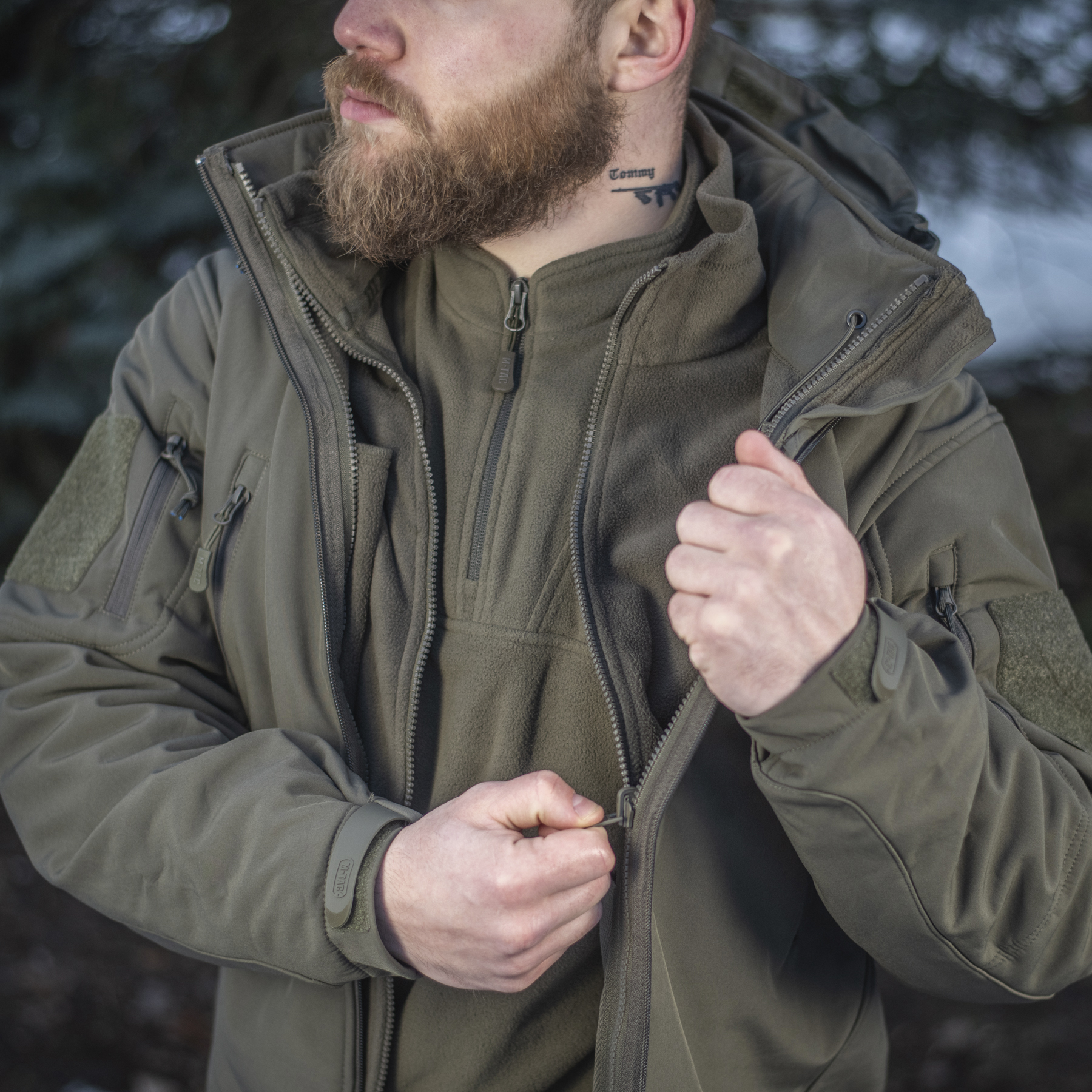 M-Tac куртка Soft Shell с подстежкой Olive — 23