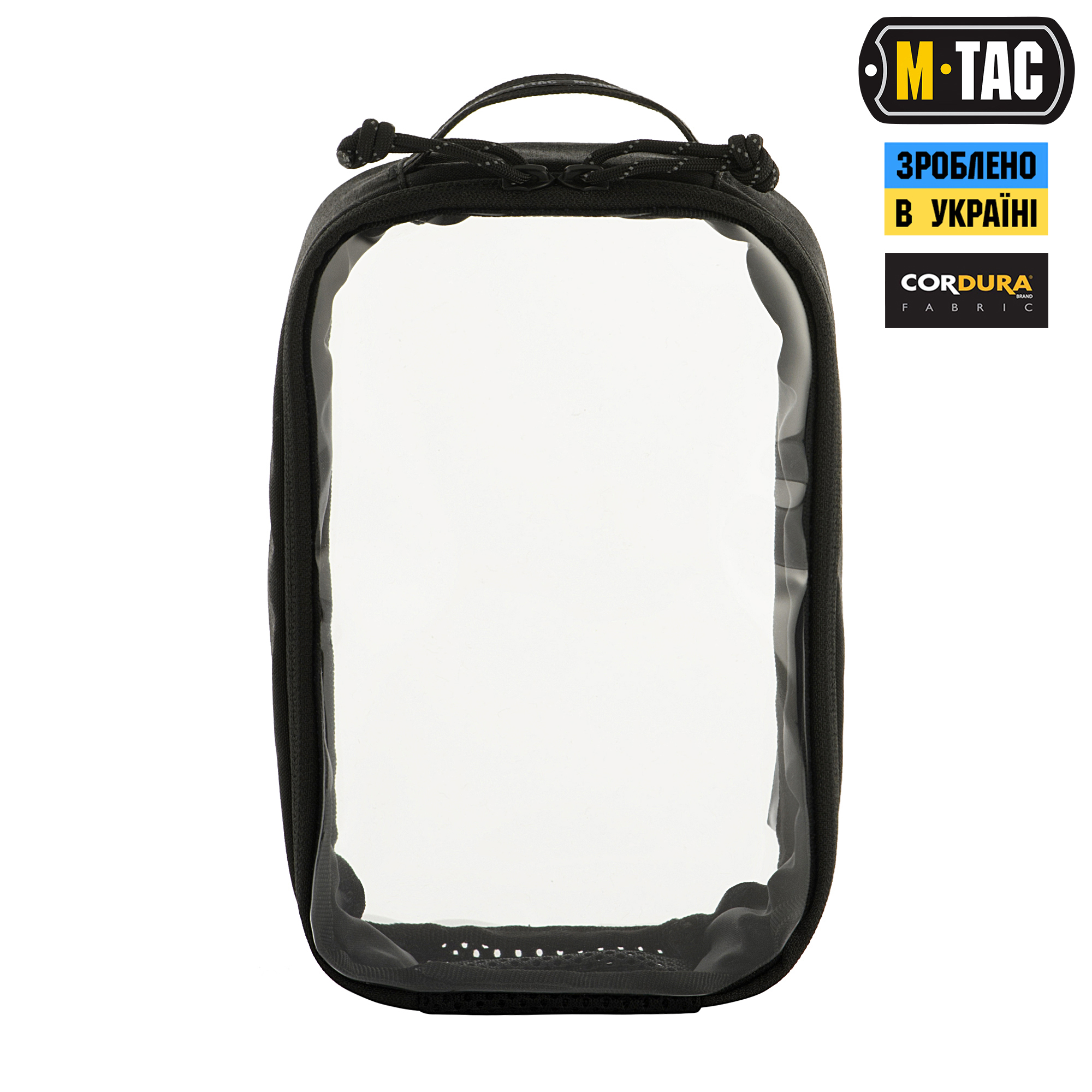 M-Tac органайзер утилитарный прозрачный Elite Small (22х14 см) Black — 3