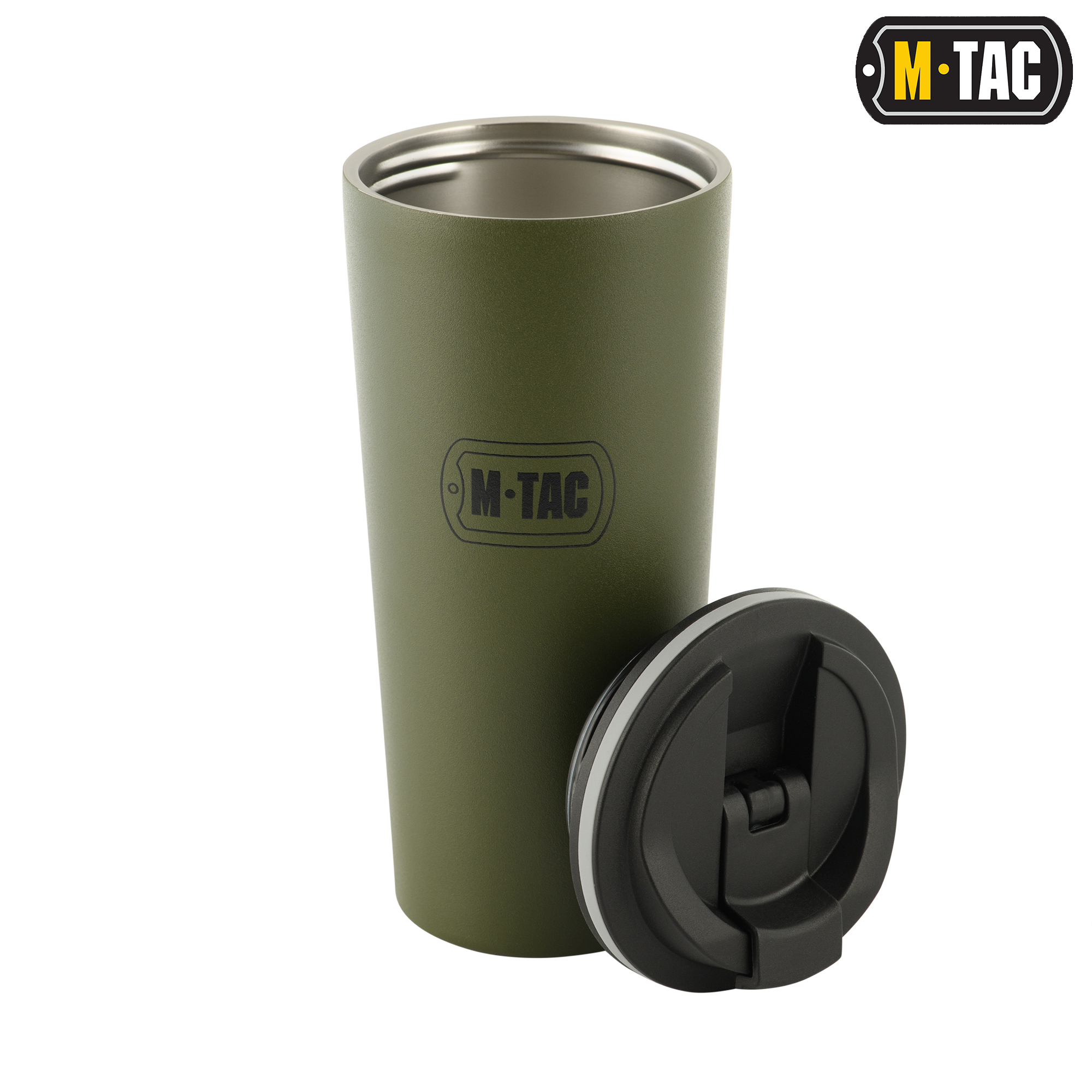 M-Tac термокружка с клапаном 450 мл олива — 3