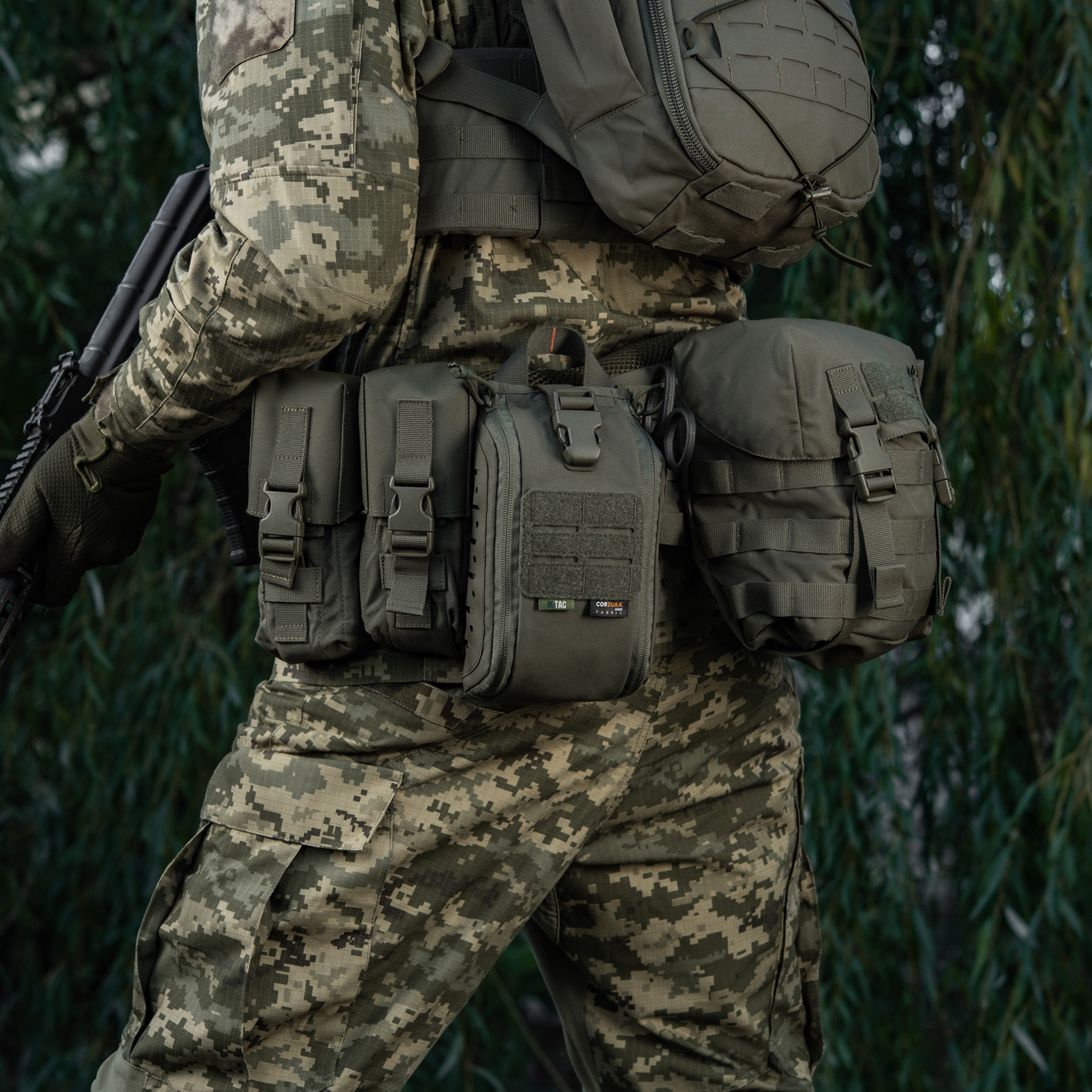 M-Tac подсумок медицинский Elite Rip Off Gen.II Ranger Green — 17