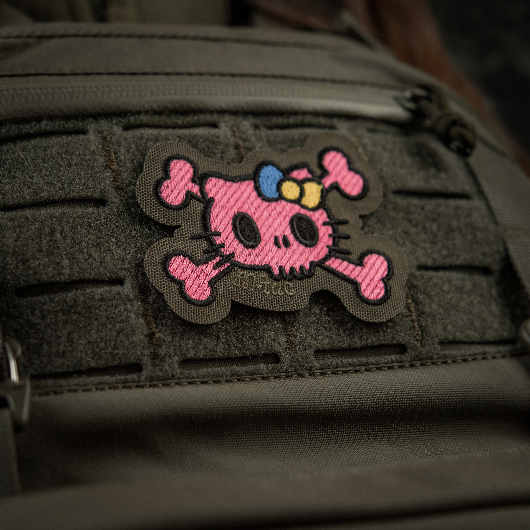 M-Tac нашивка KITTY (вышивка) Pink/Ranger Green — 6