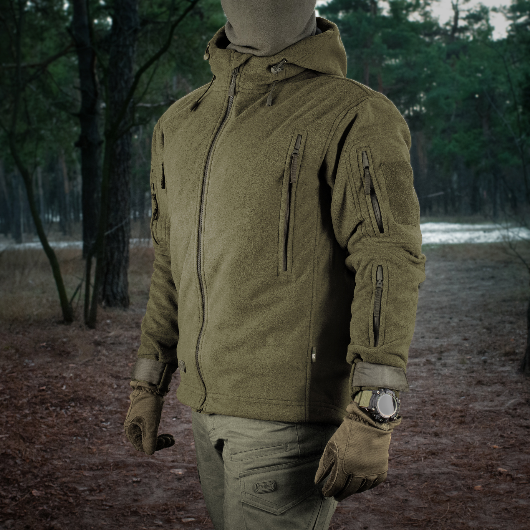 M-Tac куртка флисовая Windblock Division Gen.II Army Olive — 14