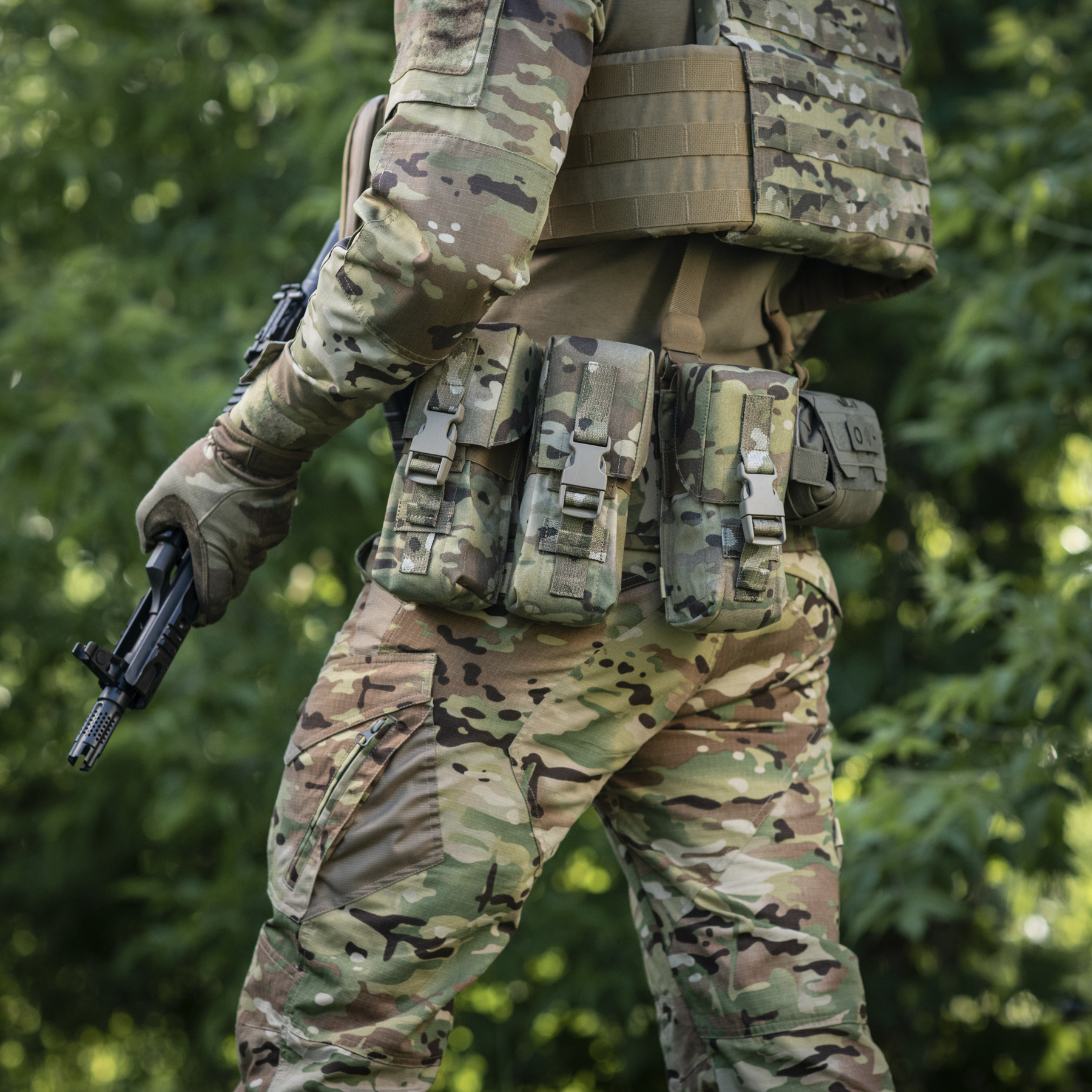 M-Tac подсумок на два магазина закрытый Fastex Multicam — 17