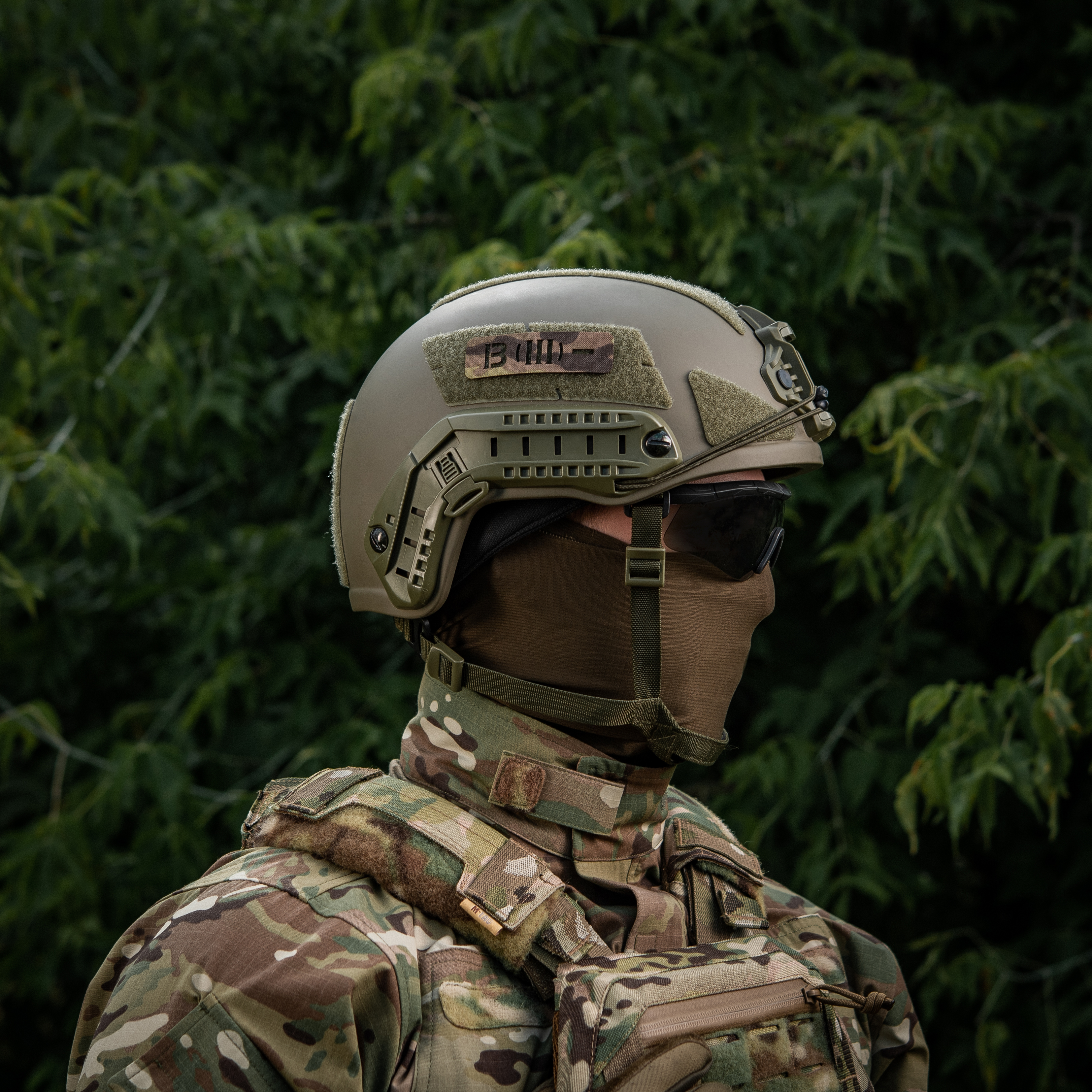 M-Tac нашивка группа крови B (III) - сквозная Laser Cut 25х80 Multicam — 3