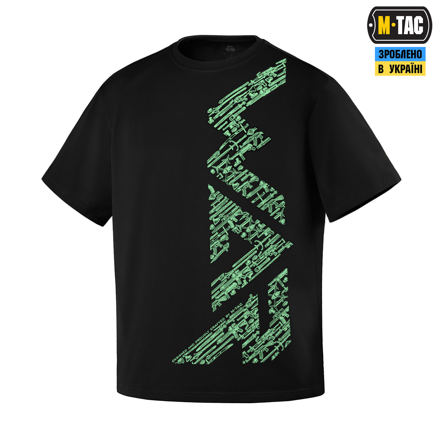 M-Tac футболка WAR Cotton Hard Black/Mint — 2