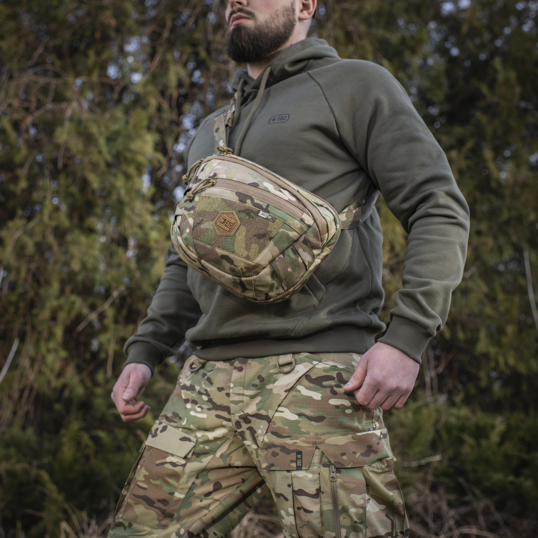 M-Tac сумка Sphaera Hardsling Bag Large с липучкой Elite Multicam — 22