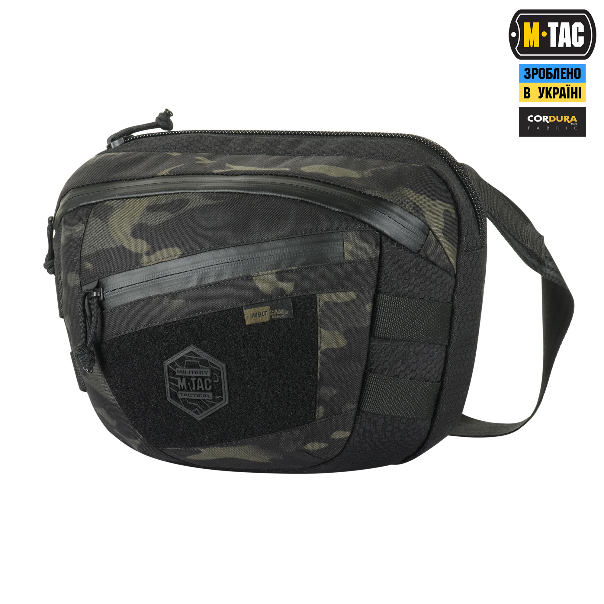 M-Tac сумка Sphaera Hex Hardsling Bag Large с липучкой Elite Multicam Black/Black — 2