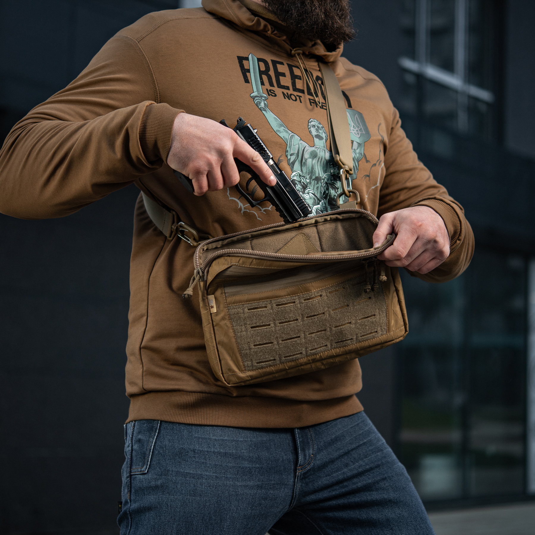 M-Tac сумка Admin Bag Medium X-Pac Elite з липучкою Coyote — 27