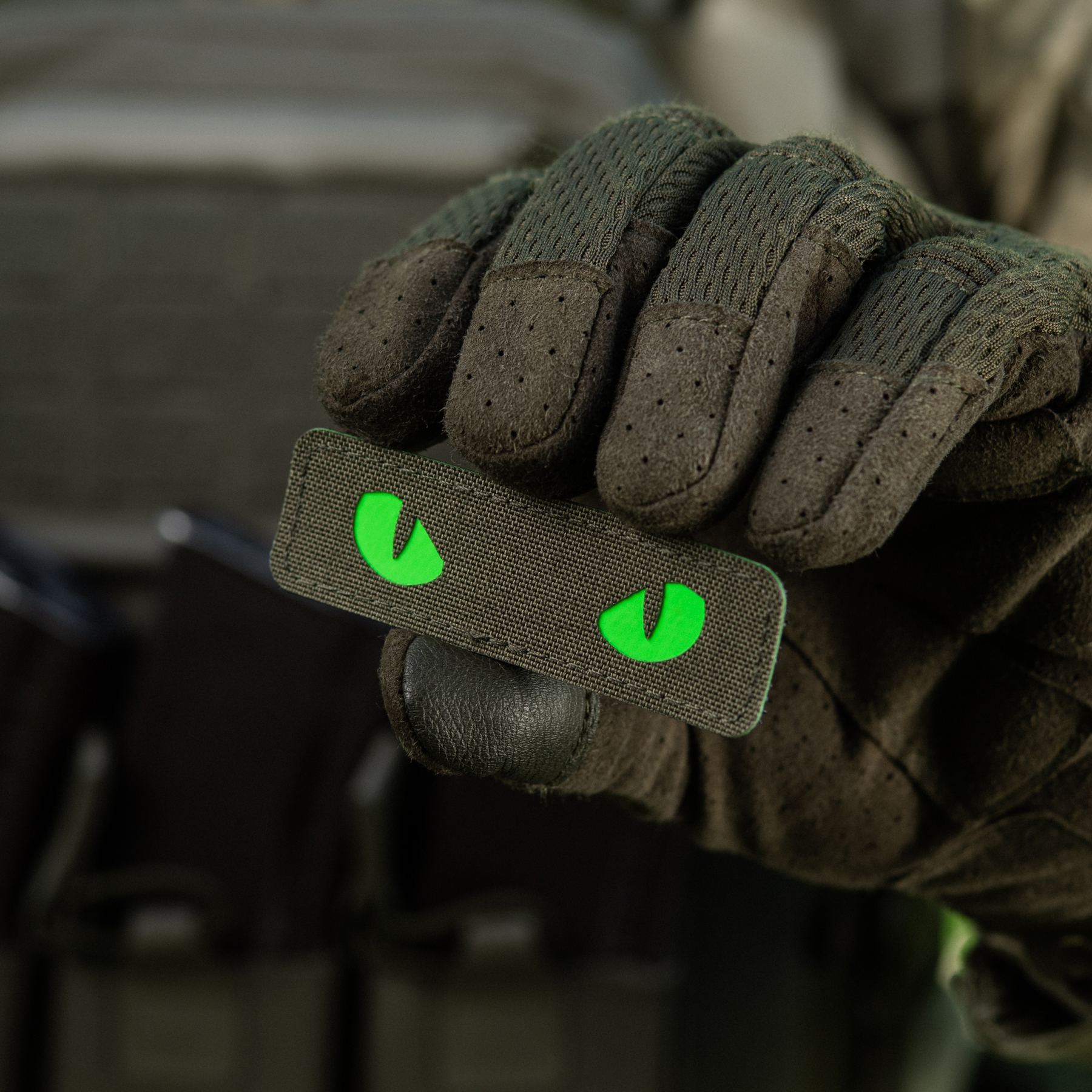 M-Tac нашивка Cat Eyes Laser Cut Ranger Green/Green/GID — 11