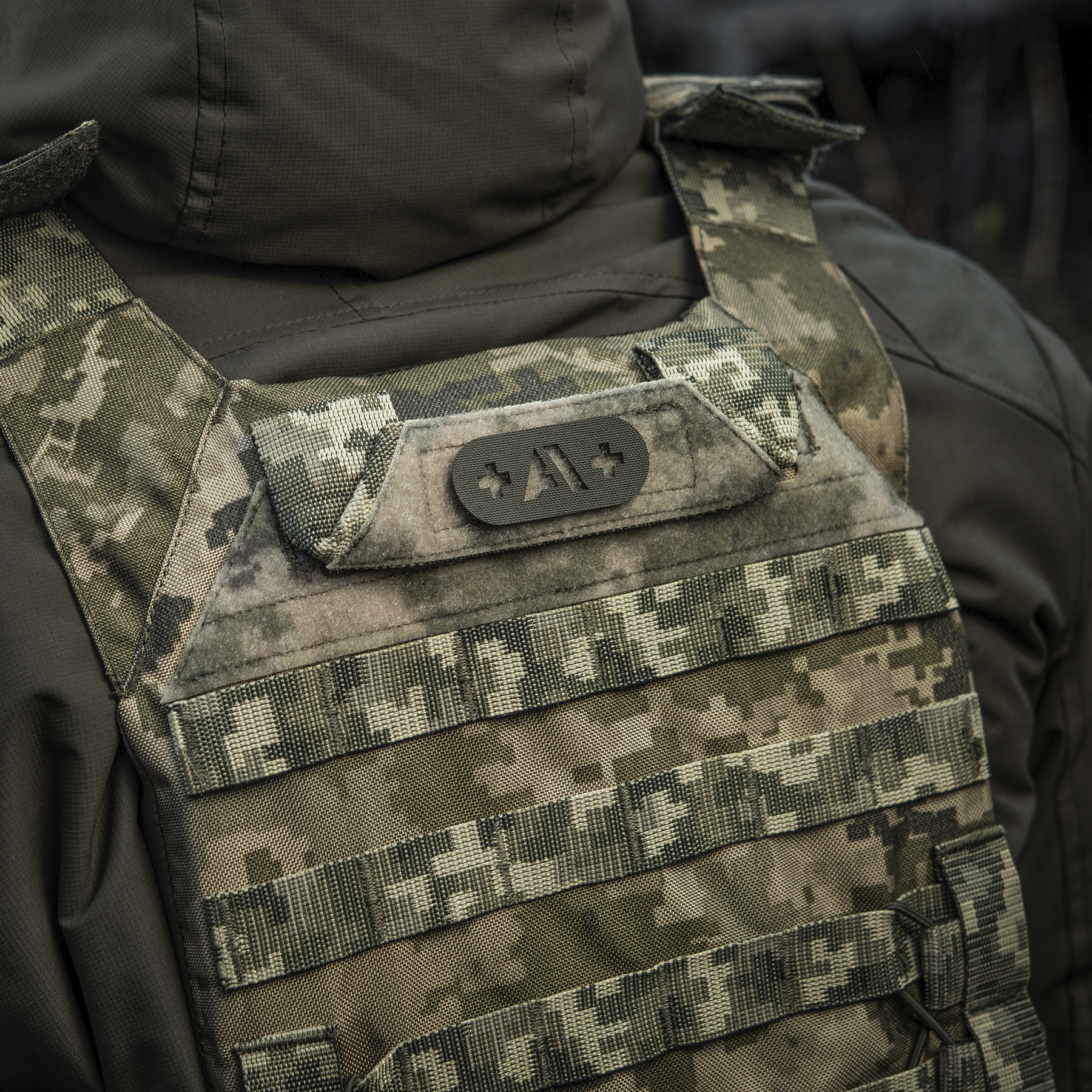M-Tac нашивка группа крови +A+ сквозная Laser Cut Ranger Green — 7