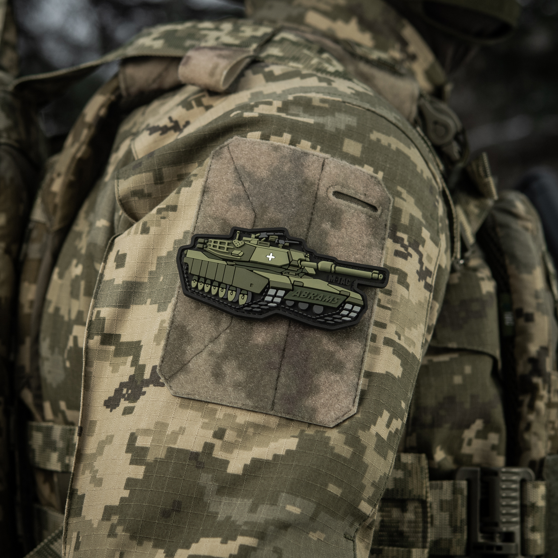 M-Tac нашивка ABRAMS (PVC) olive — 11