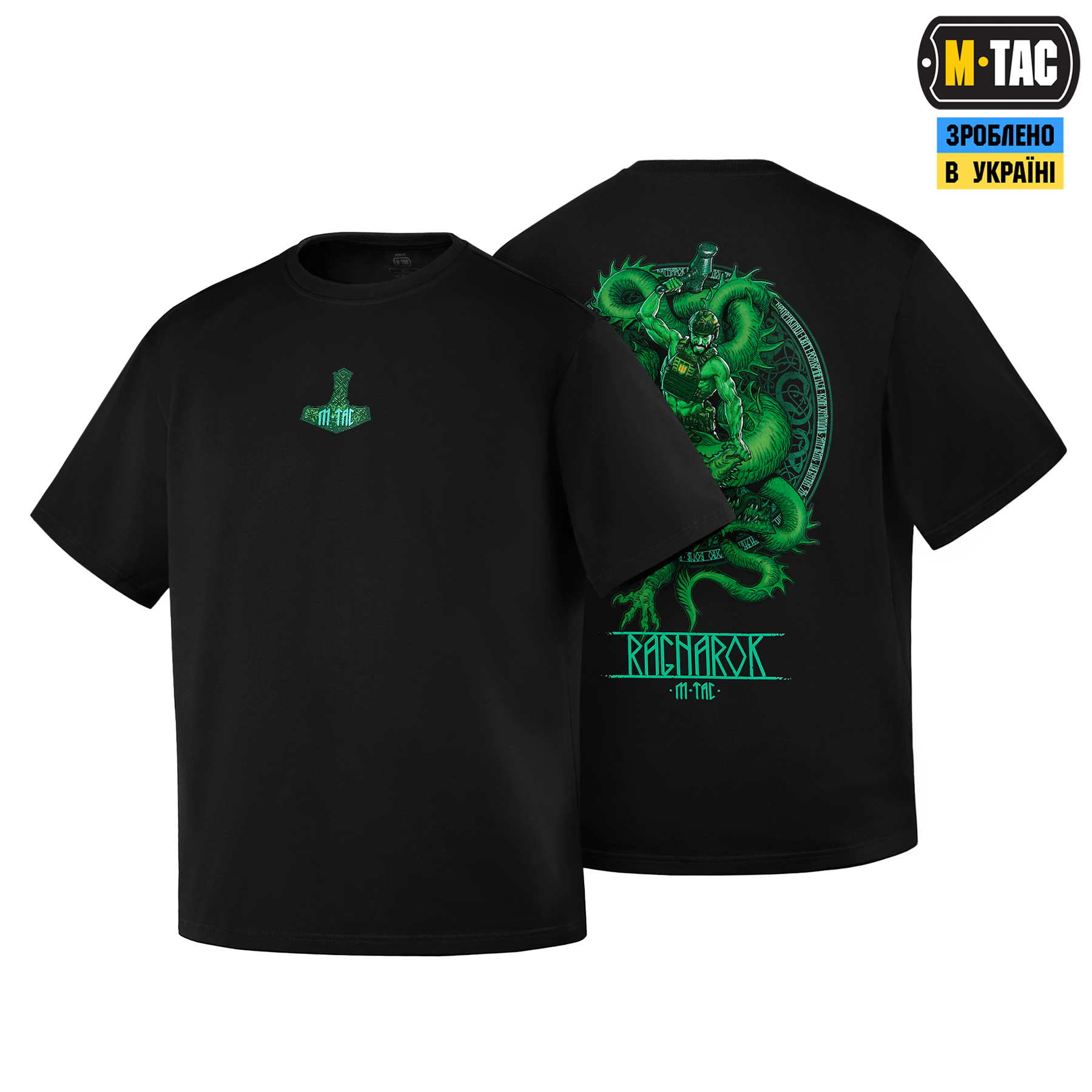 M-Tac футболка Ragnarok Night Vision Cotton Hard Black — 2