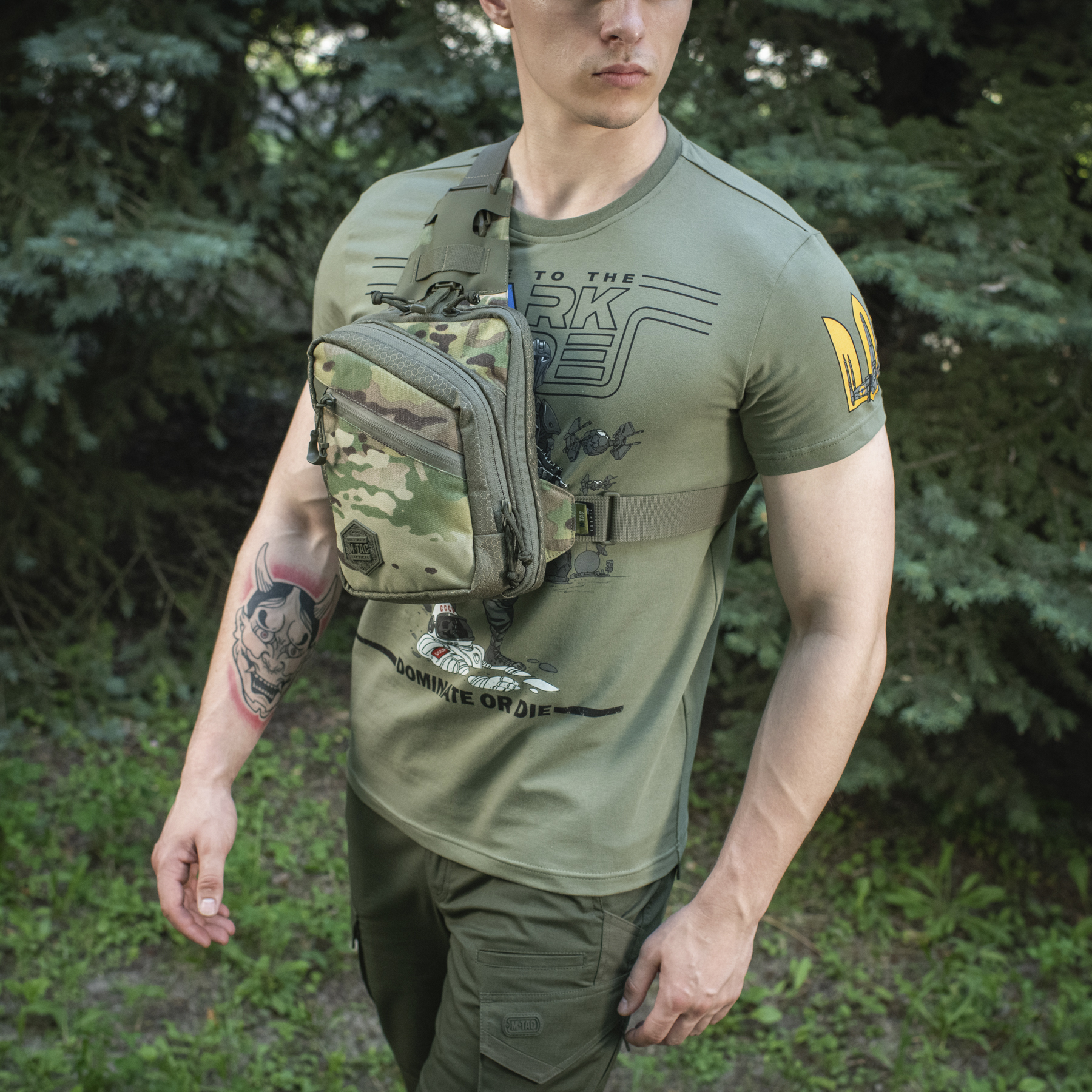 M-Tac сумка Sling Pistol Bag Elite Hex Multicam/Ranger Green — 7
