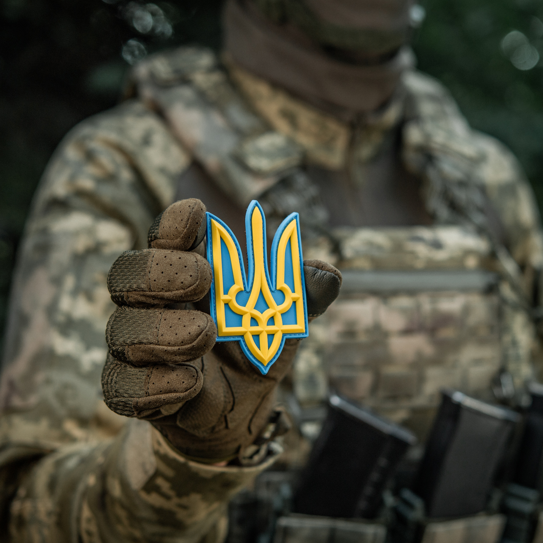 Нашивка Тризуб PVC великий кольоровий — 8