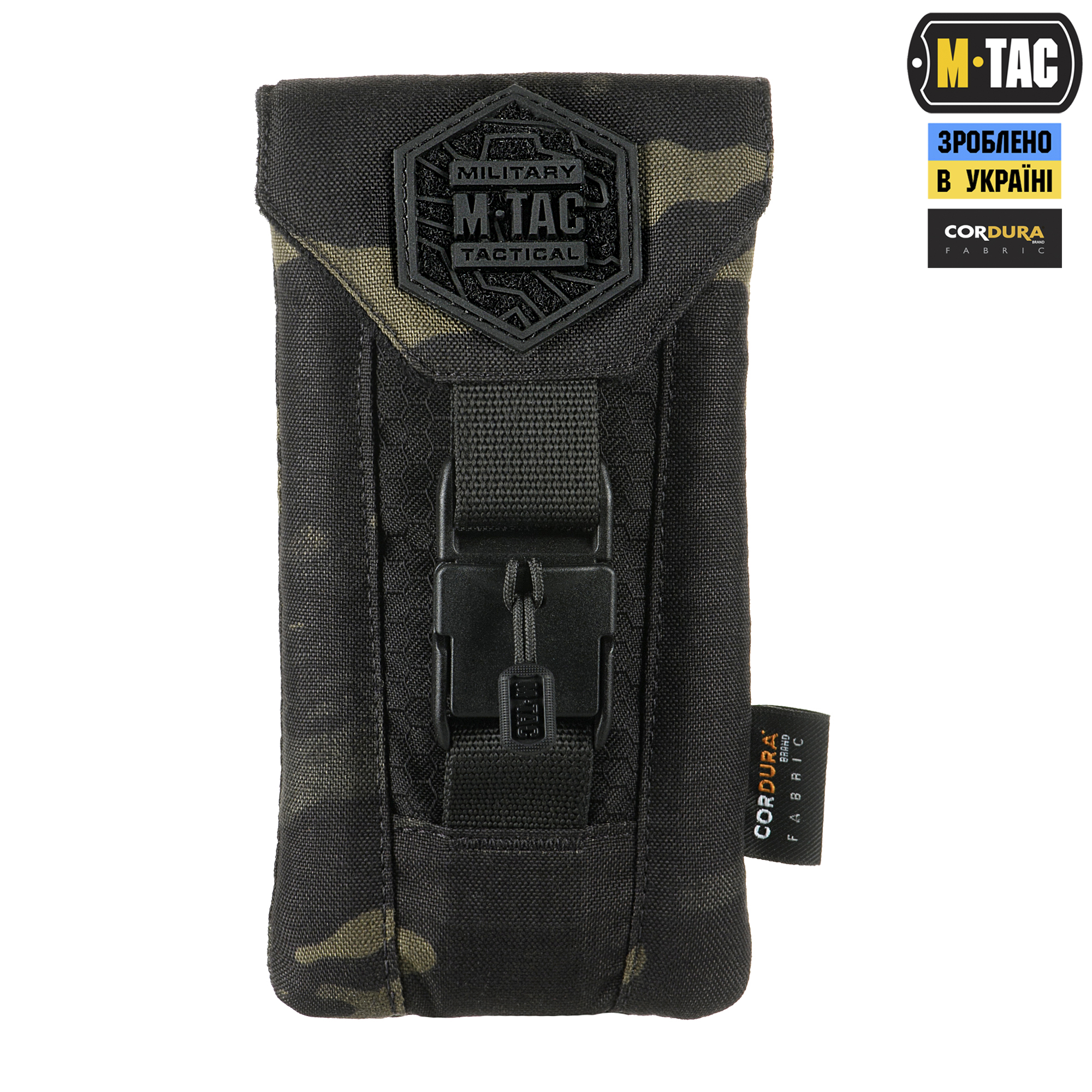M-Tac подсумок для смартфона Elite Medium Hex Multicam Black/Black — 3
