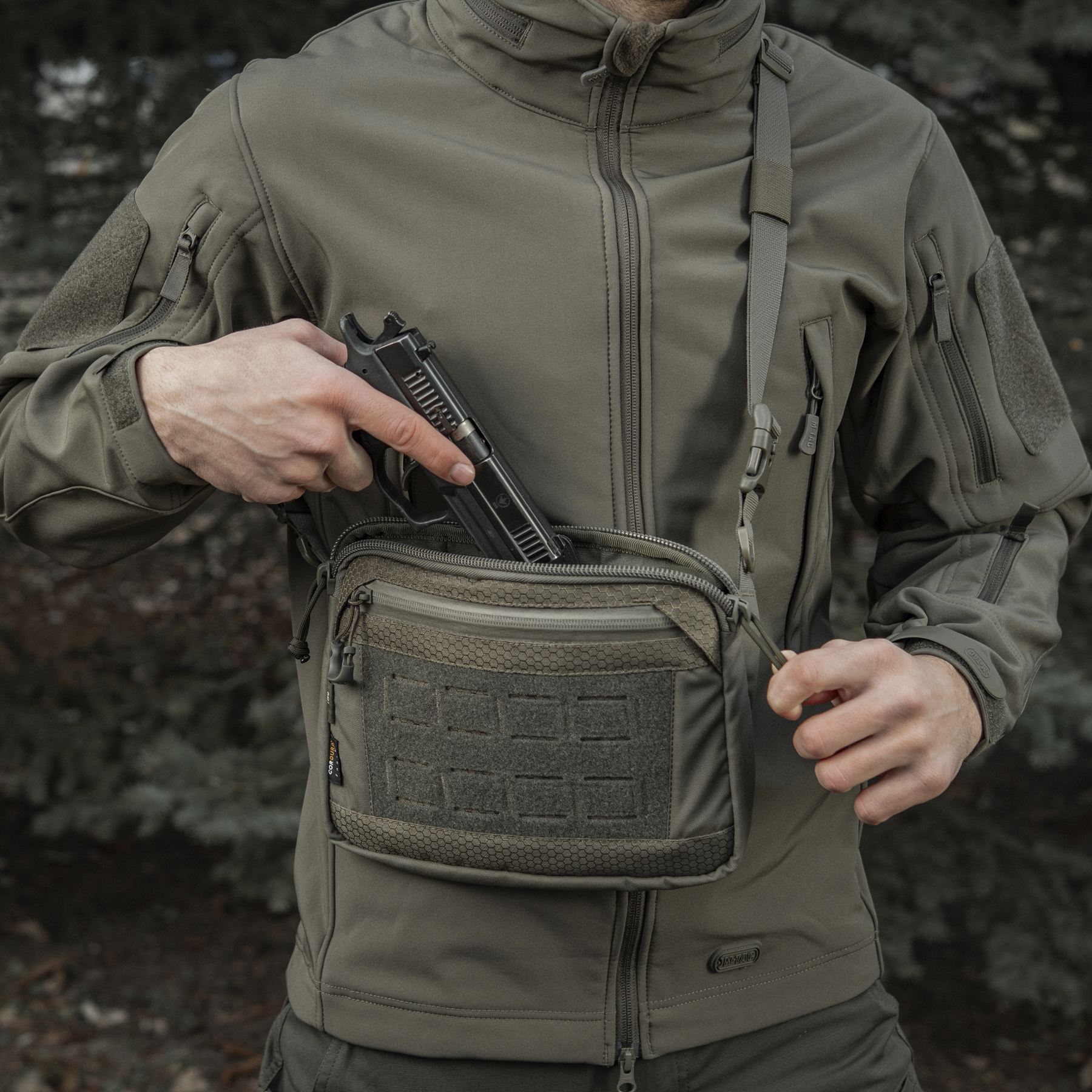 M-Tac сумка Admin Bag Elite с липучкой Ranger Green — 26
