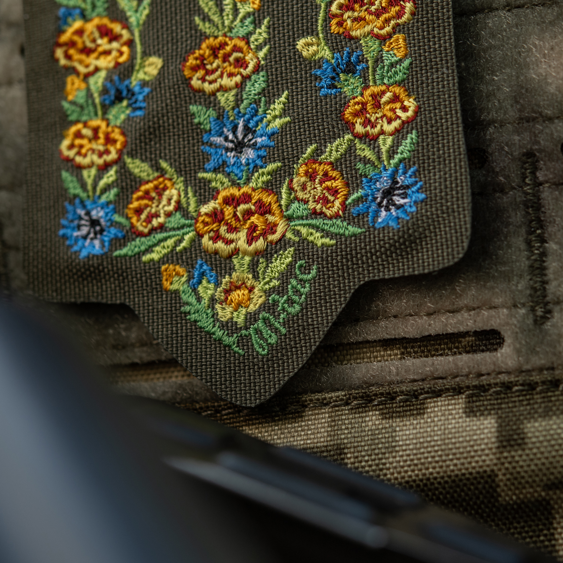 M-Tac нашивка Тризуб Чорнобривці (вишивка) Ranger Green — 6