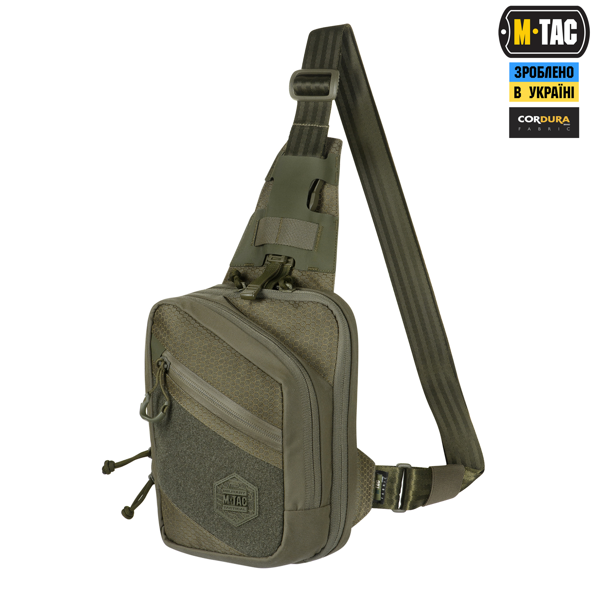 M-Tac сумка Sling Pistol Bag Elite Hex с липучкой Ranger Green — 2