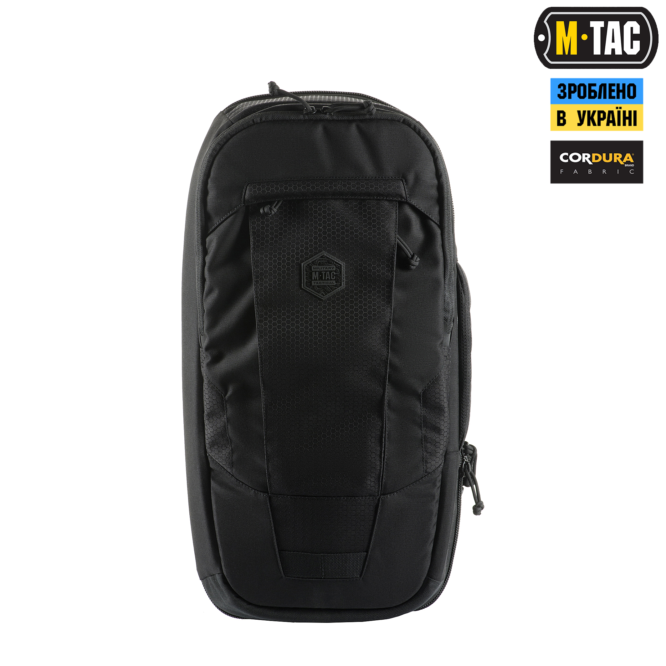 M-Tac рюкзак однолямочный Agent Elite Hex Black — 3