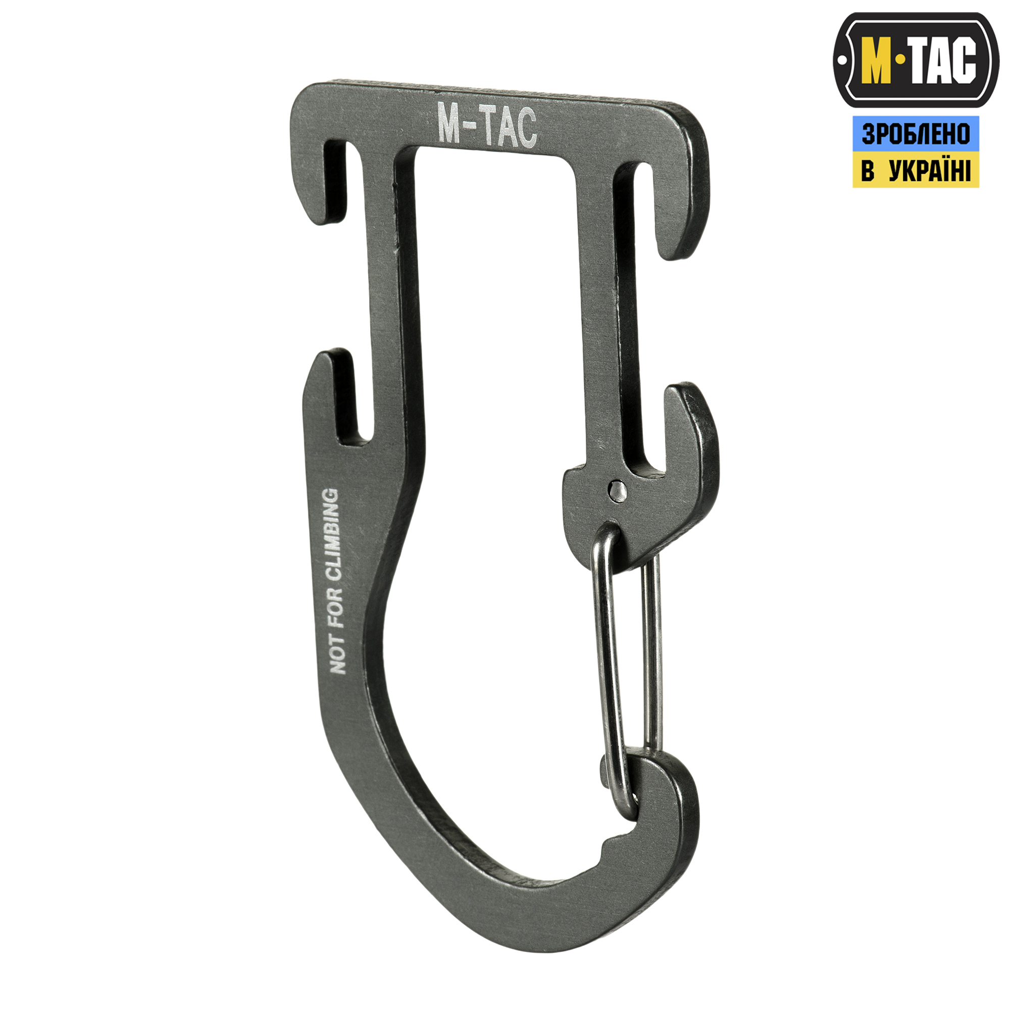 M-Tac карабин алюминиевый на снаряжение Dark Grey — 2