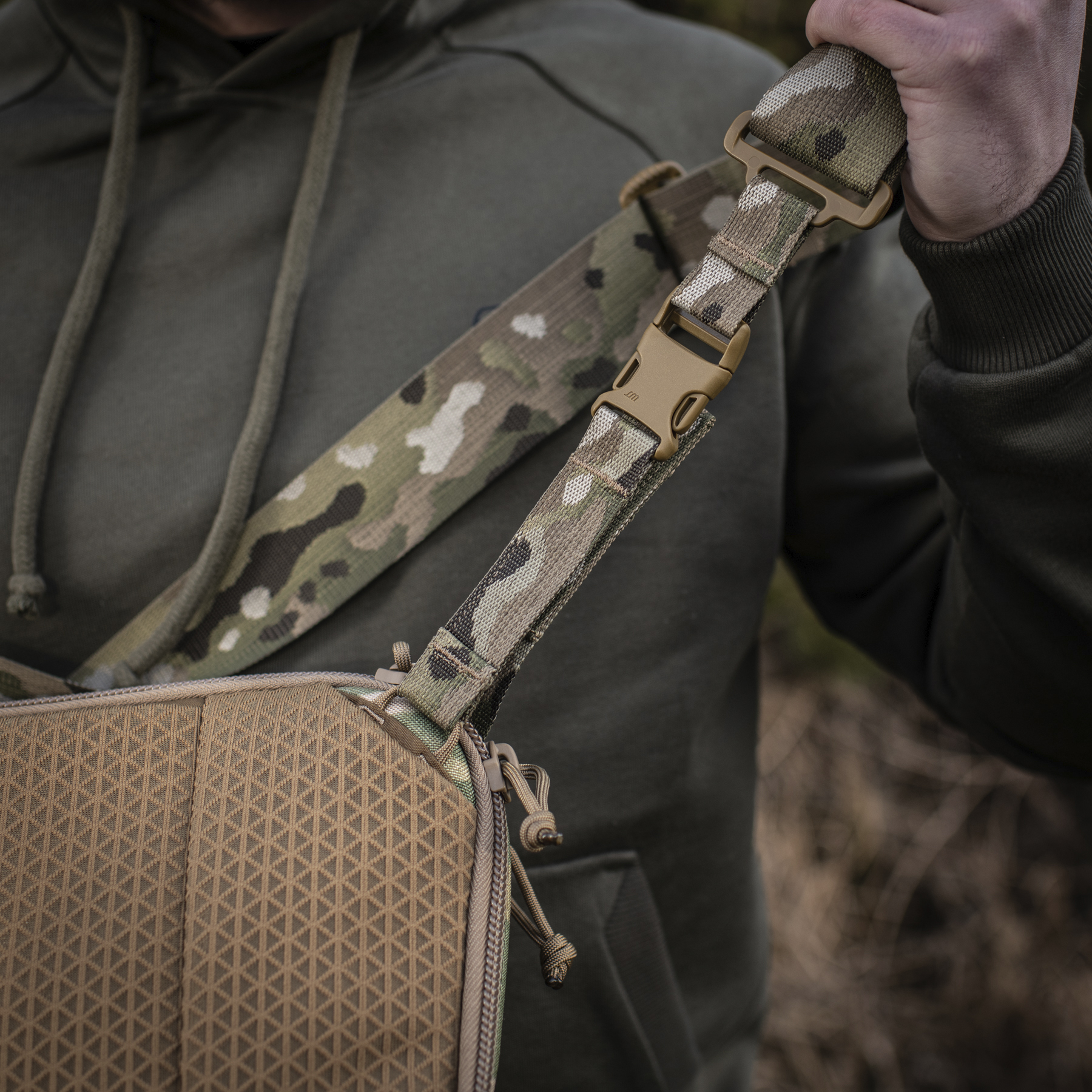 M-Tac сумка Sphaera Hardsling Bag Large с липучкой Elite Multicam — 18