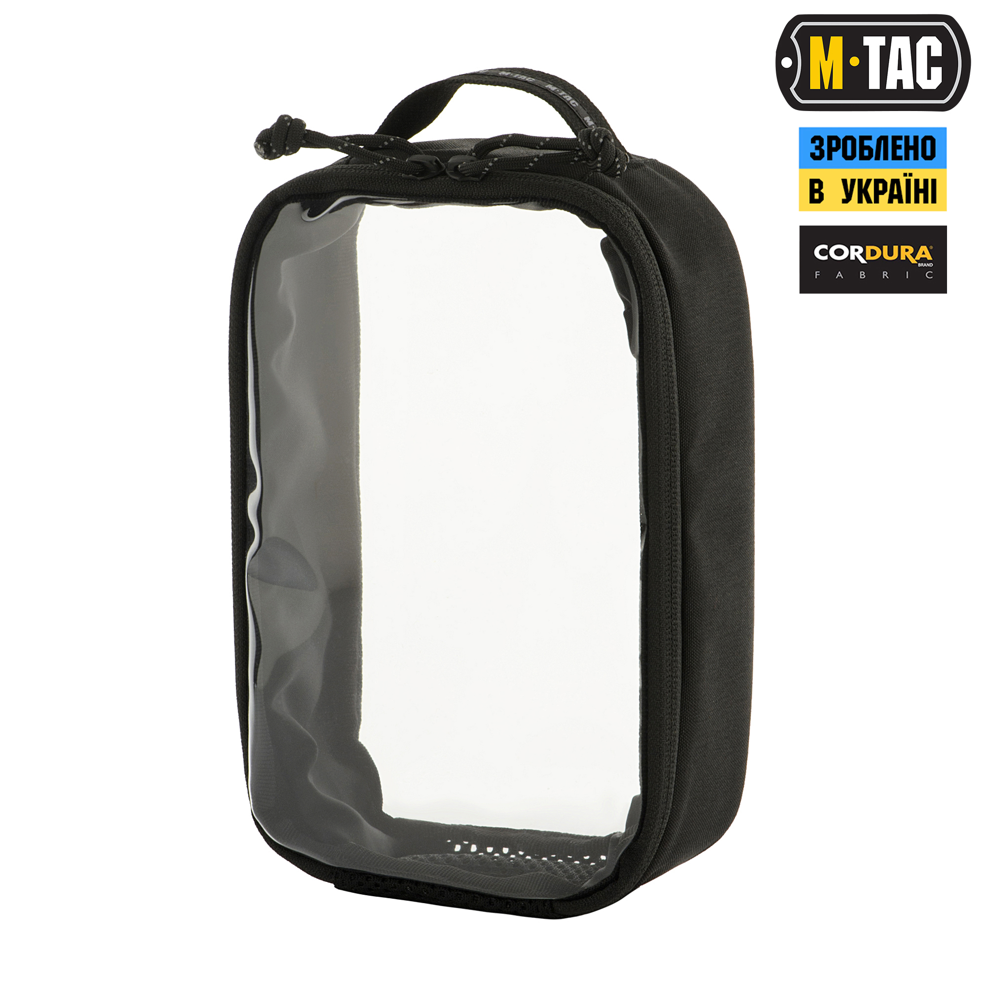 M-Tac органайзер утилитарный прозрачный Elite Small (22х14 см) Black — 2