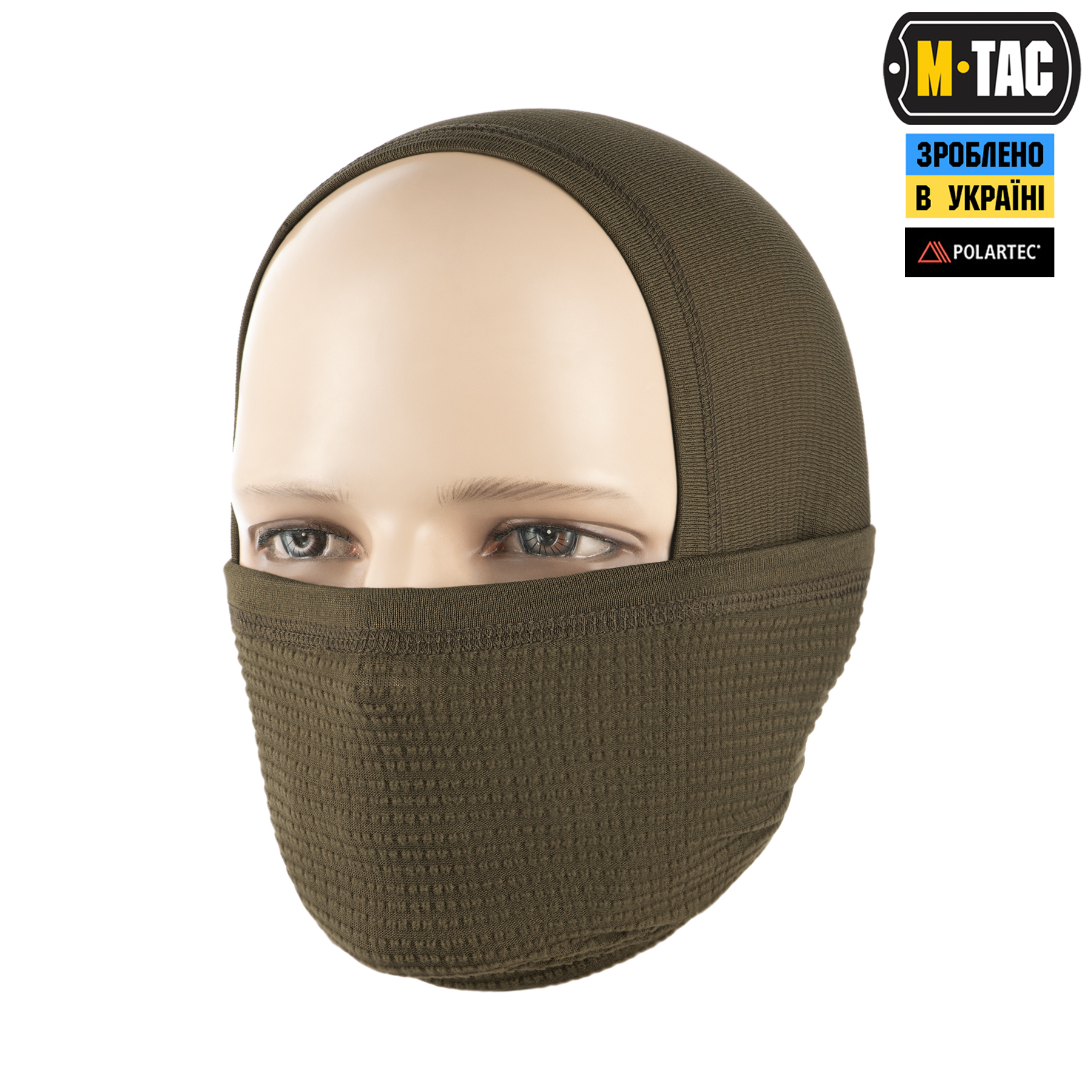 M-Tac шарф-труба Polartec Power Grid Dark Olive — 3