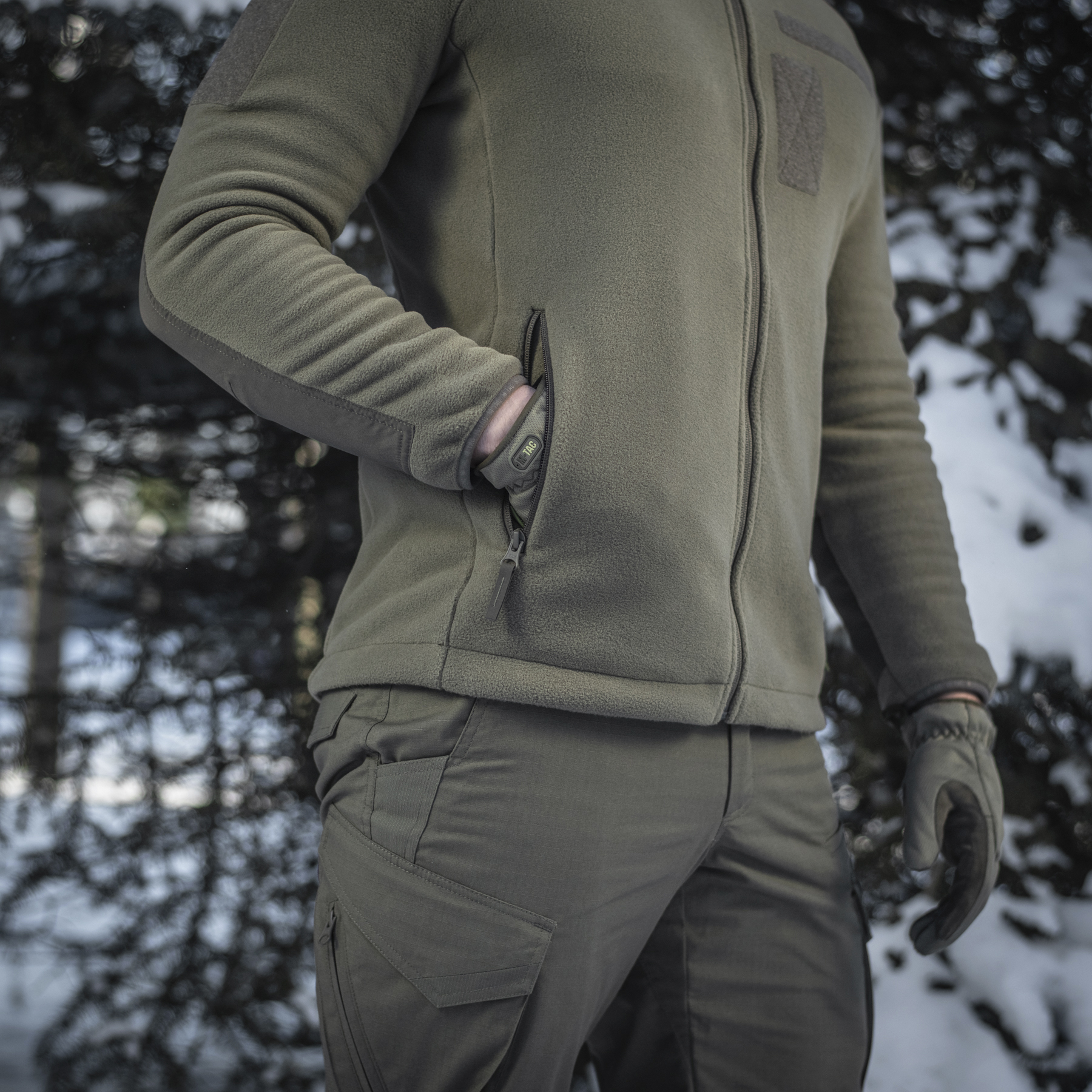 M-Tac куртка Combat Fleece Jacket Dark Olive — 9