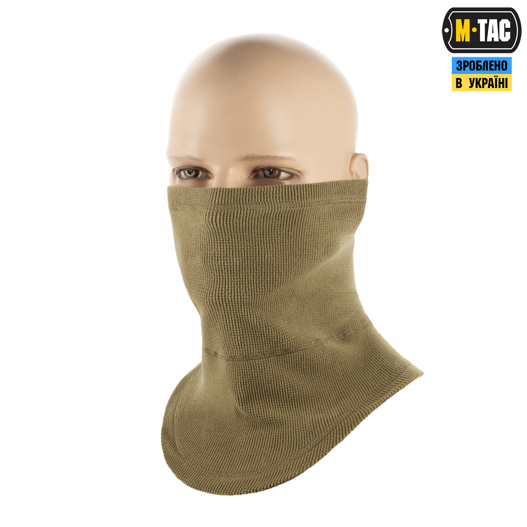 M-Tac шарф-труба анатомический микрофлис рип-стоп Tan — 2