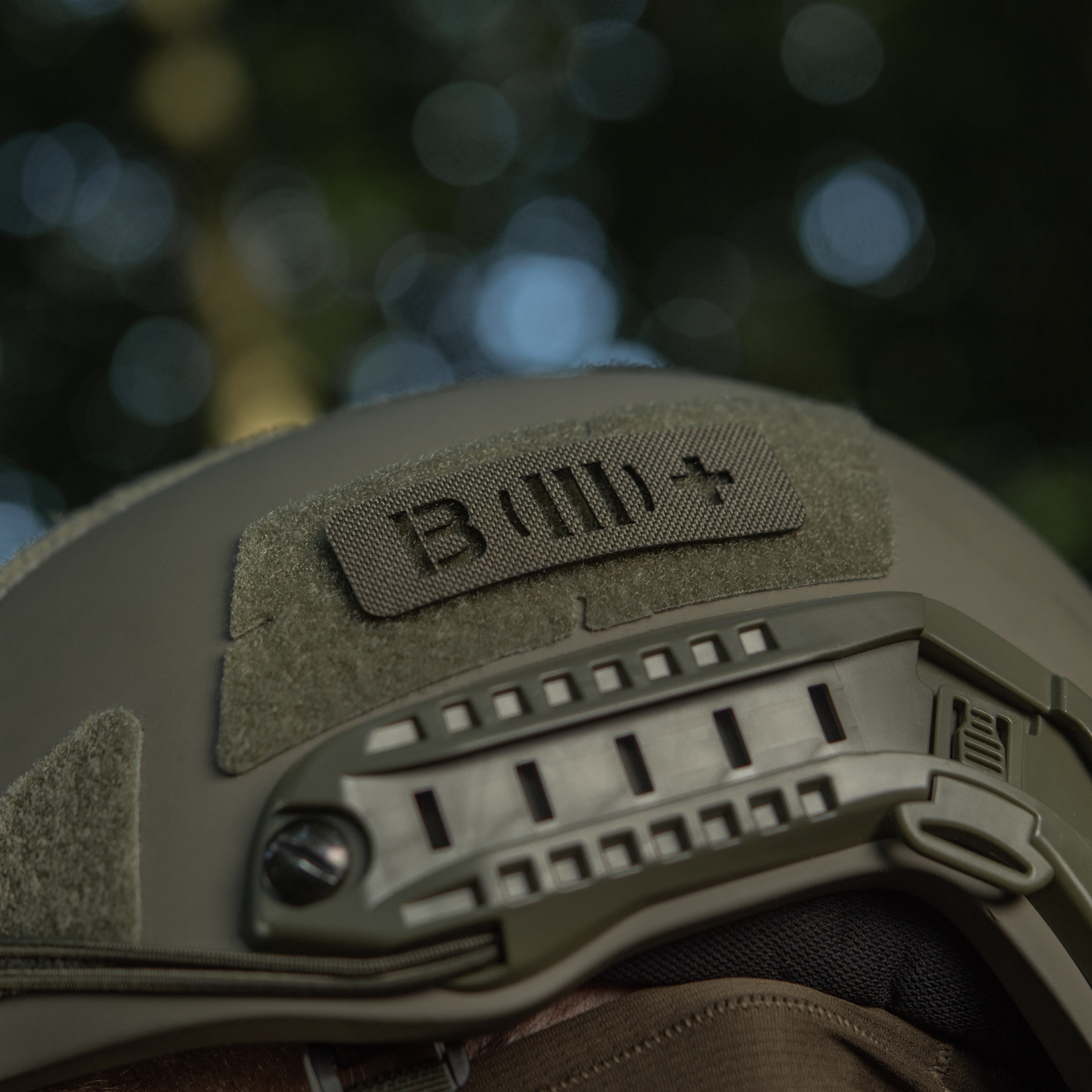 M-Tac нашивка группа крови B (III) + сквозная Laser Cut 25х80 Ranger Green — 10
