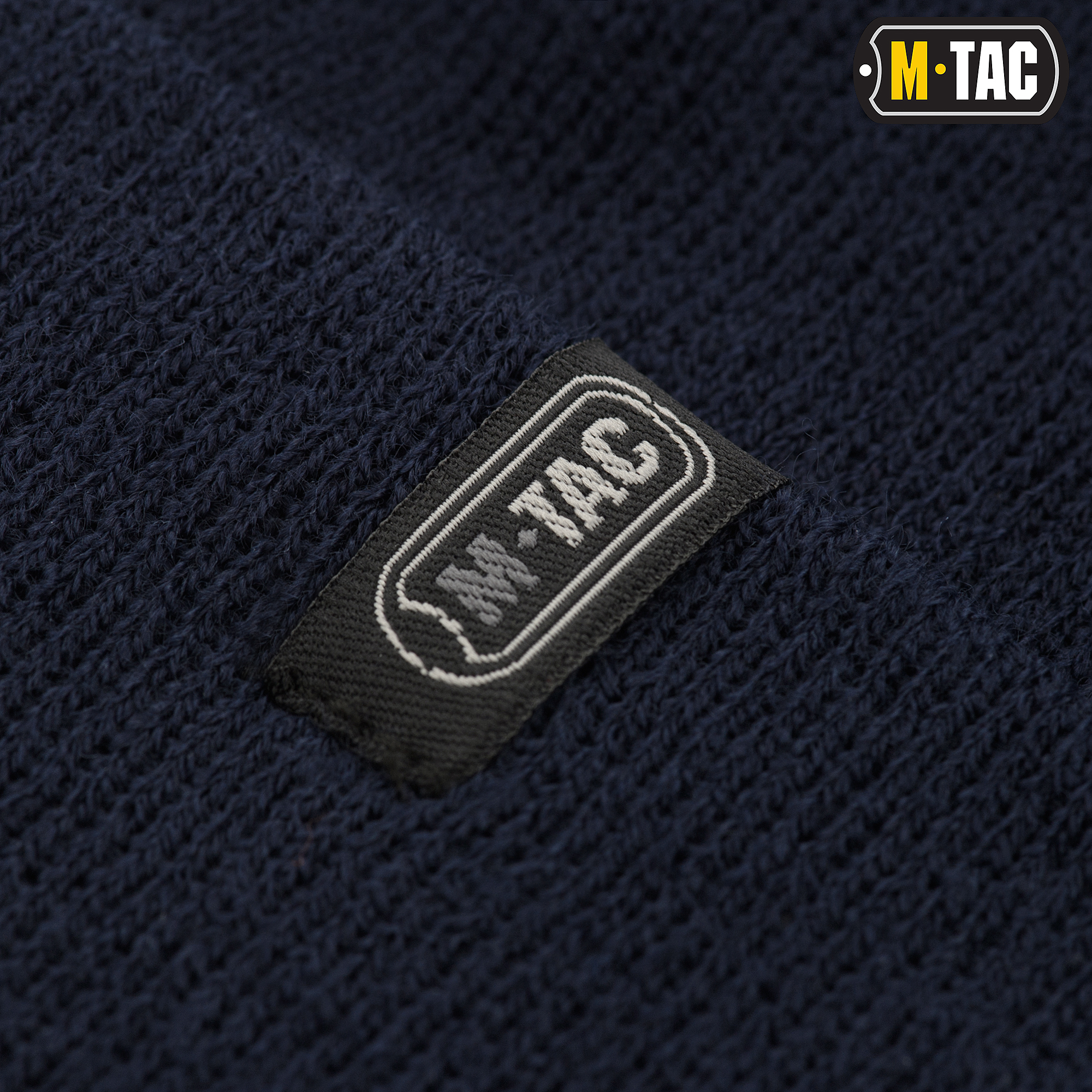 M-Tac шапка тонкая вязка 100% акрил Dark Navy Blue — 7