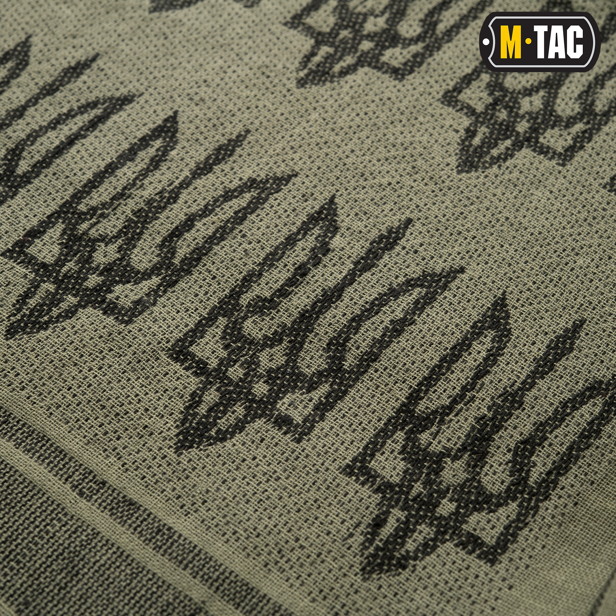 M-Tac шарф шемаг с Тризубом Foliage Green/Black — 3
