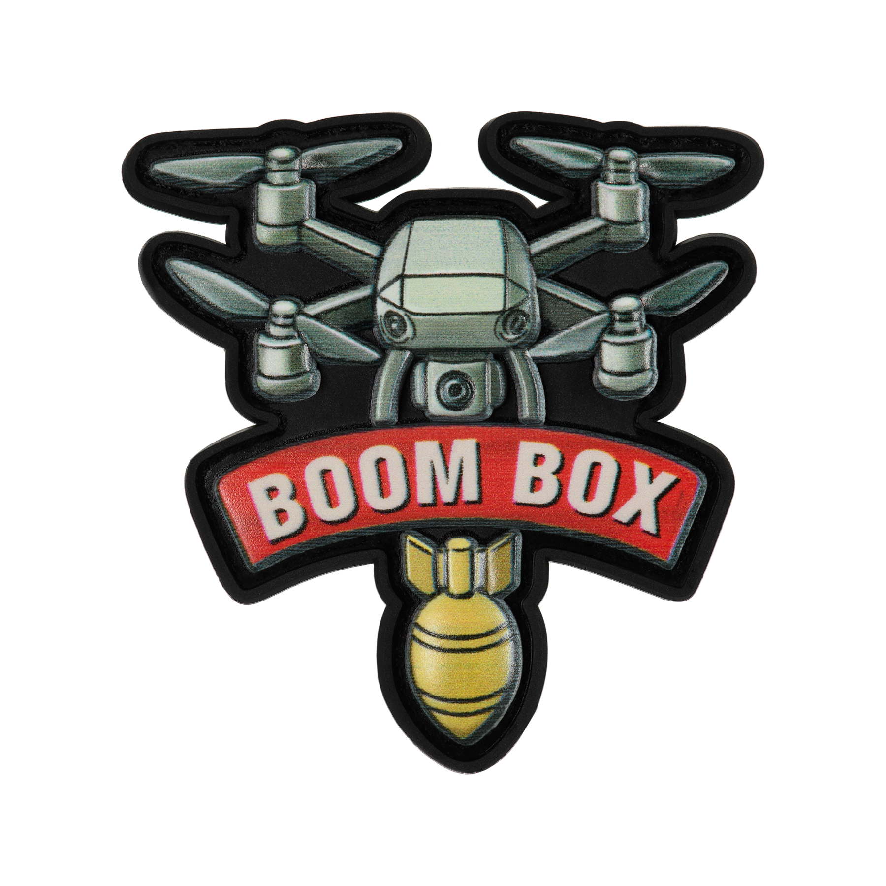 Нашивка дрон Boom Box PVC — 2