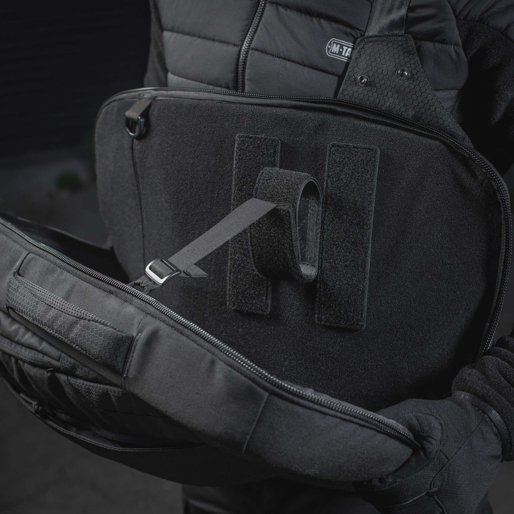 M-Tac рюкзак однолямочный Agent Elite Hex Black — 22