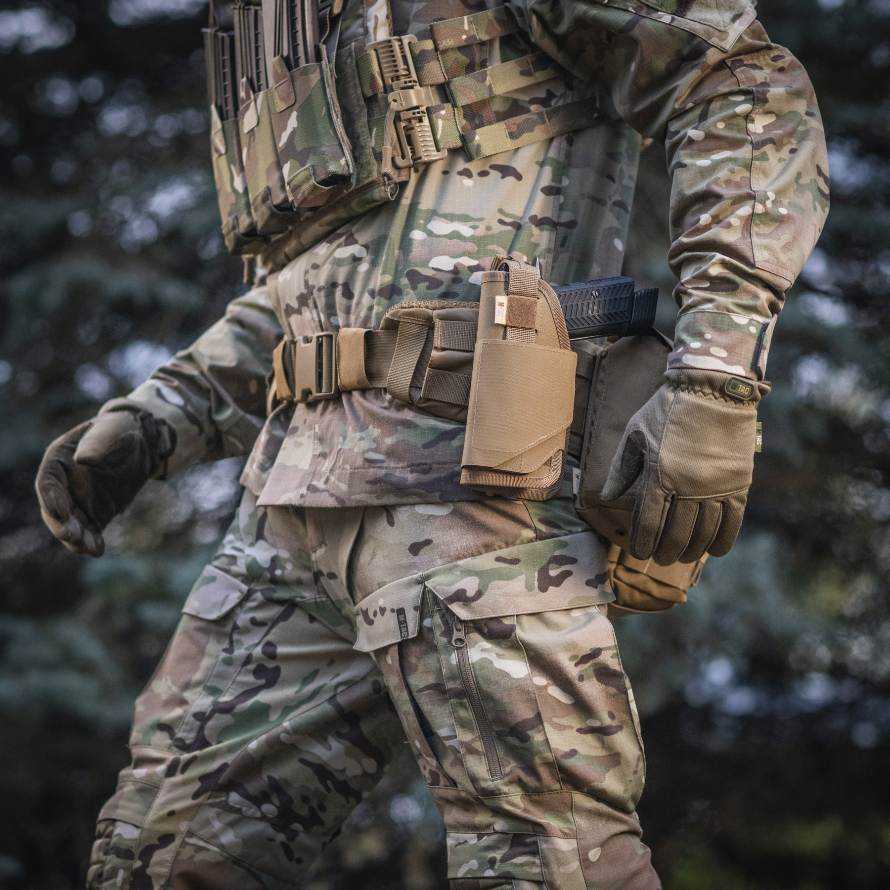 M-Tac кобура универсальная Elite Left Coyote — 9