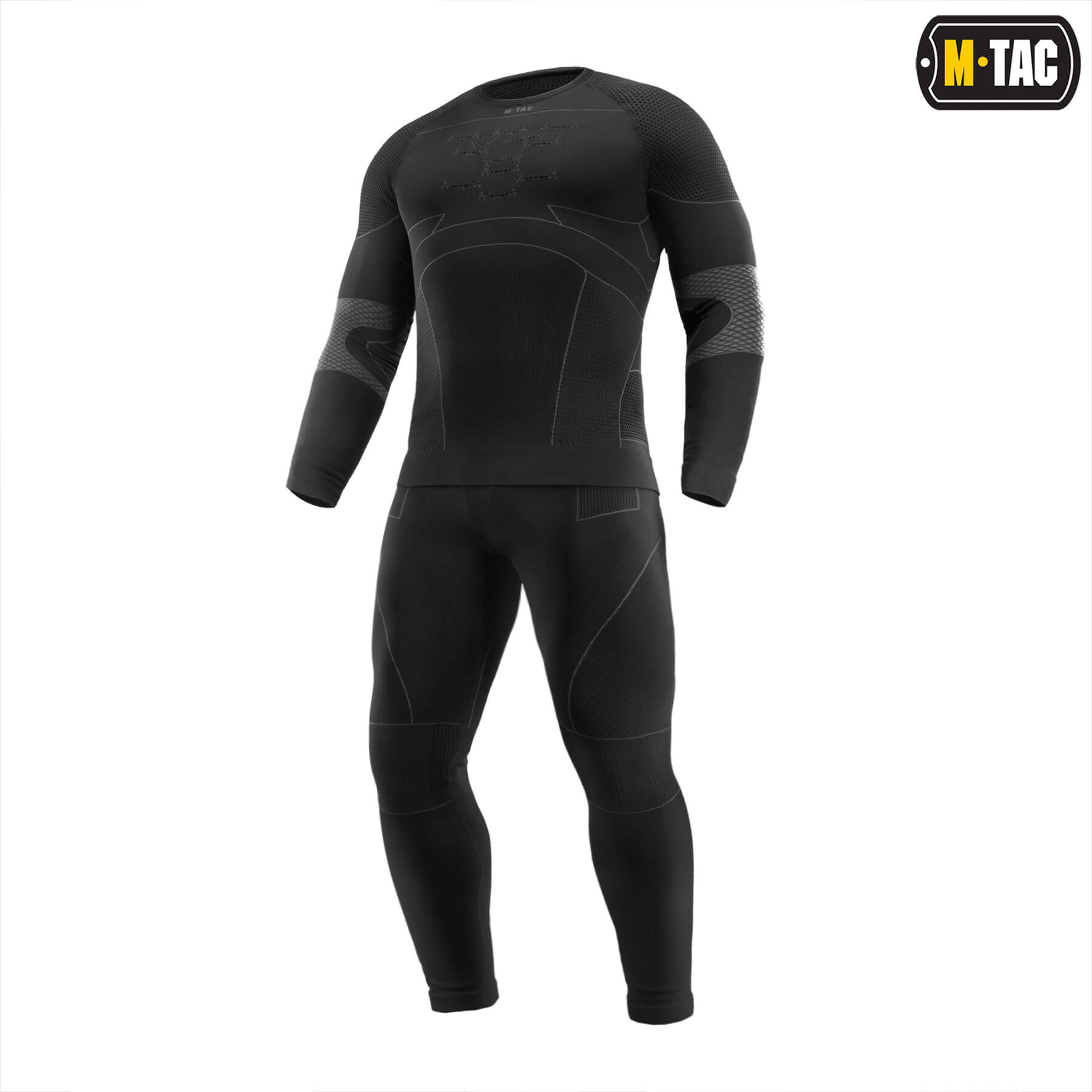 M-Tac терморубашка компрессионная Black/Dark Grey — 16