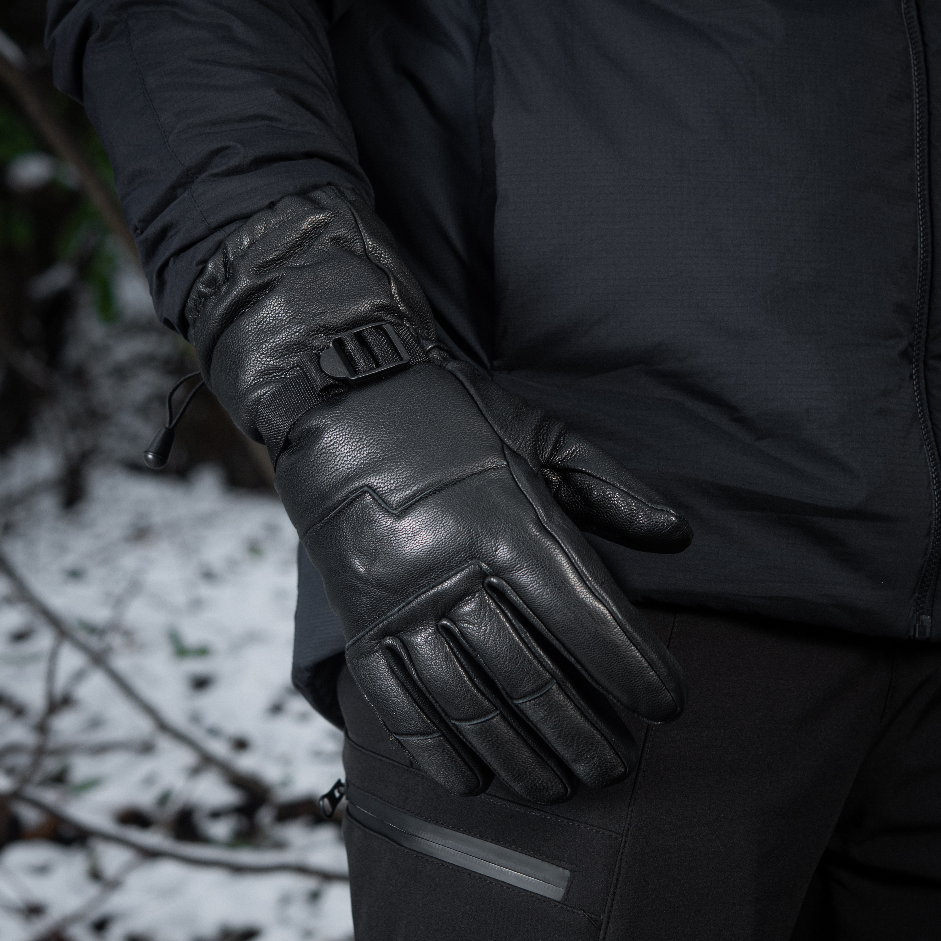 M-Tac перчатки зимние кожаные Black — 11