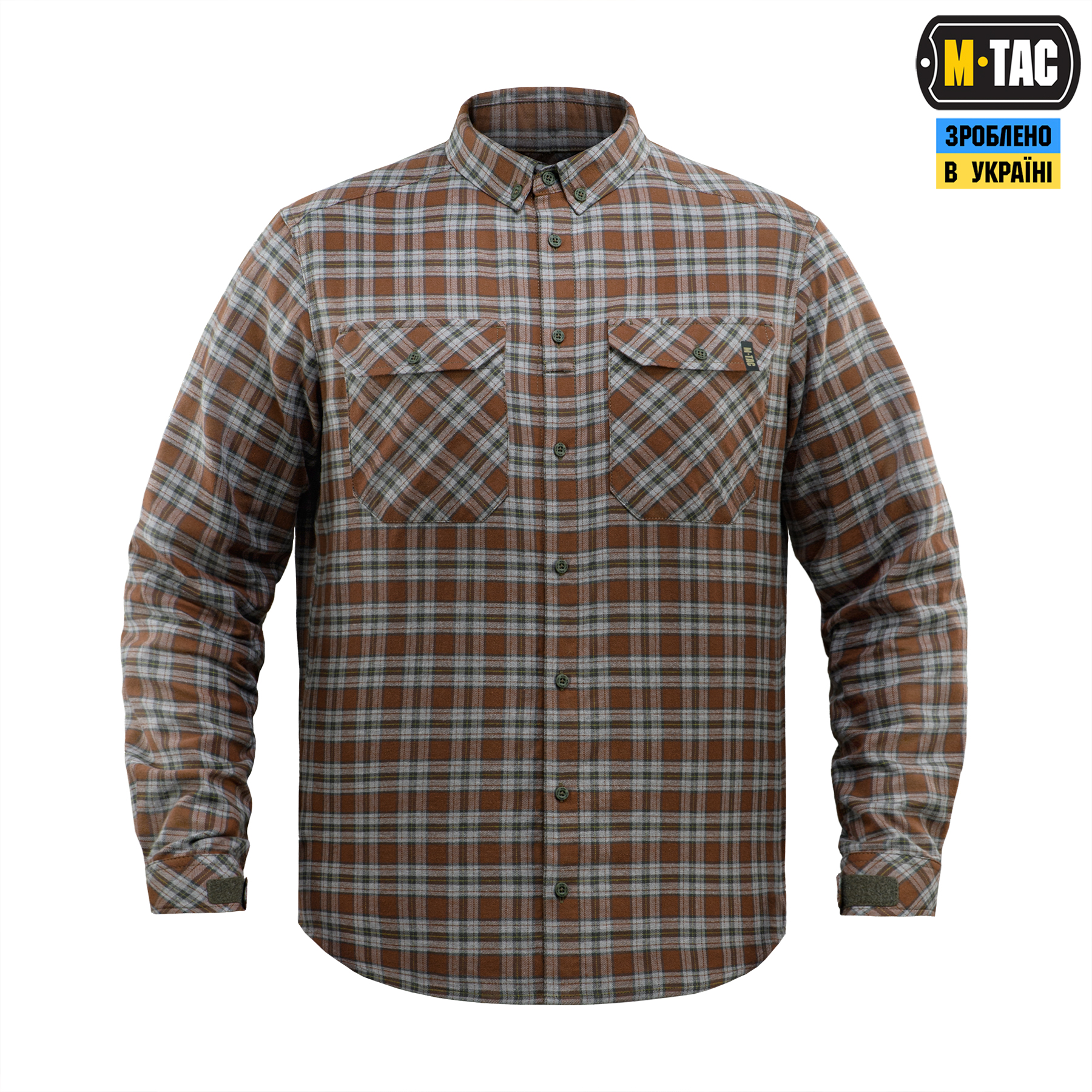 M-Tac рубашка Lumberjack Cotton Shirt Brown/Grey — 3