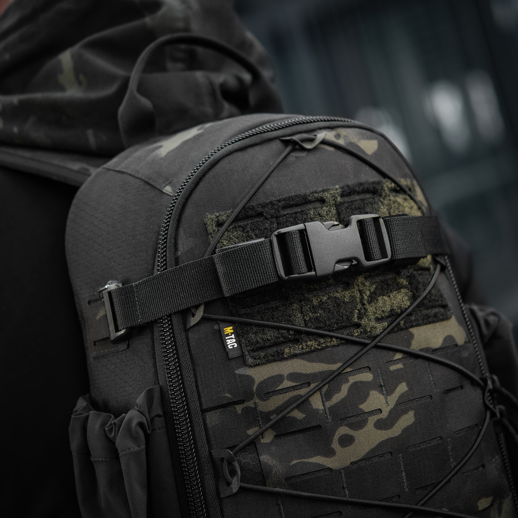 M-Tac рюкзак Sturm с эргономичными лямками Elite Multicam Black — 13