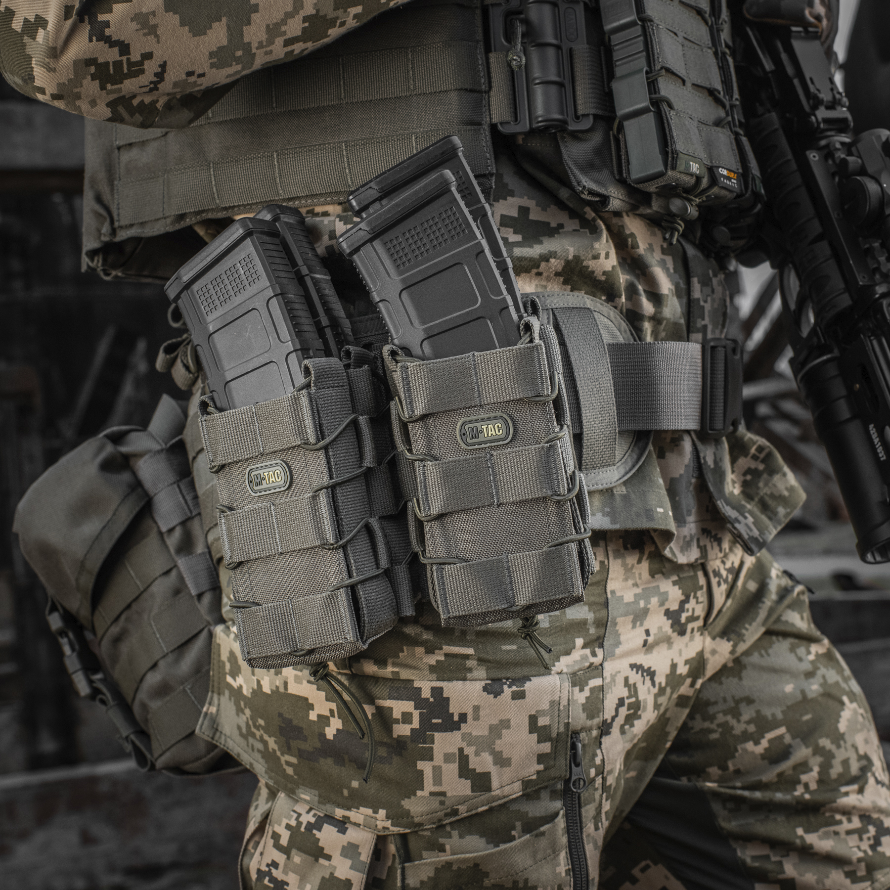 M-Tac подсумок для АК открытый двойной Ranger Green — 12